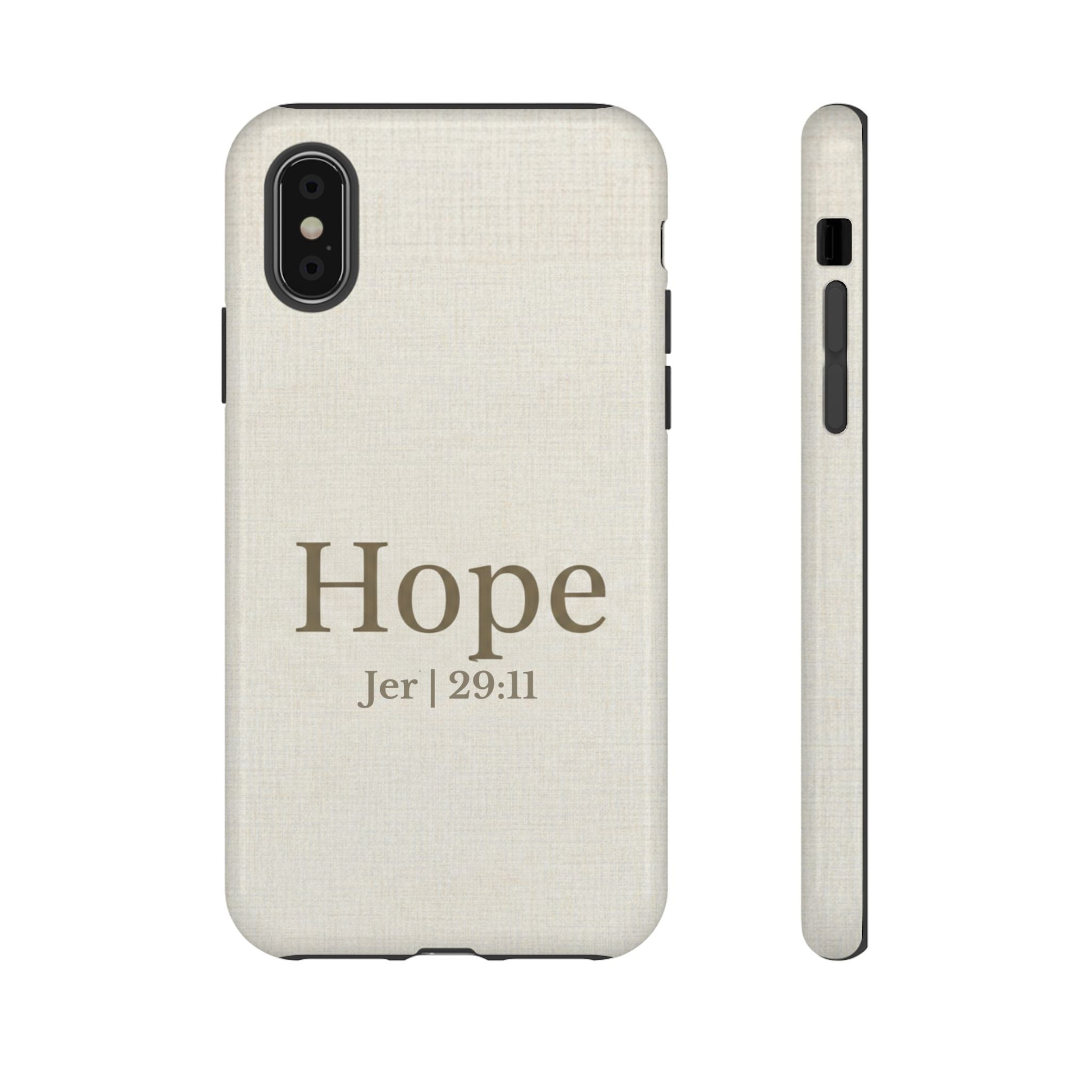 Hope (Jeremiah 29:11) Phone Case — Minimalist Christian Inspirational Cover