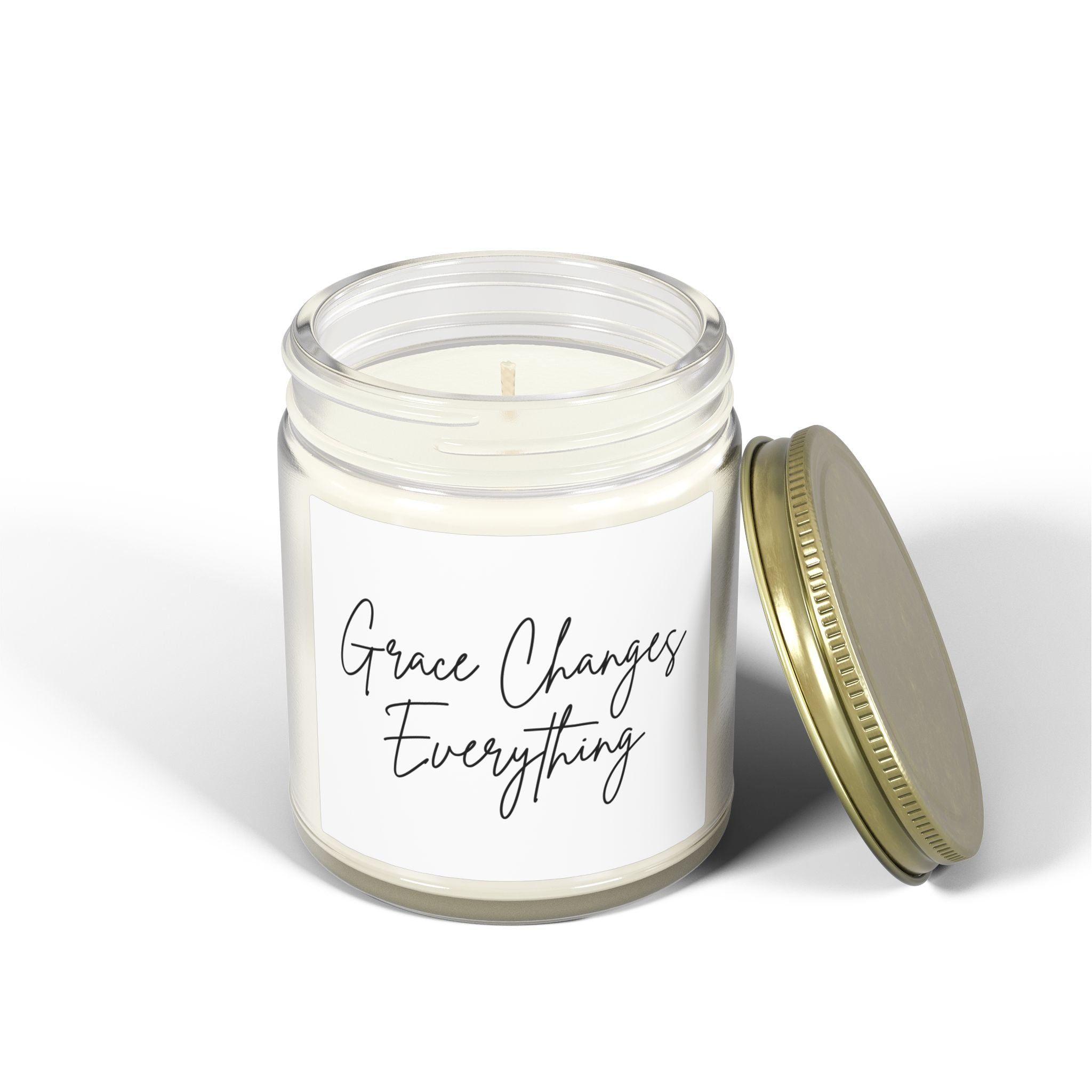 Scented Candle — "Grace Changes Everything" Faith Inspired (4oz & 9oz)