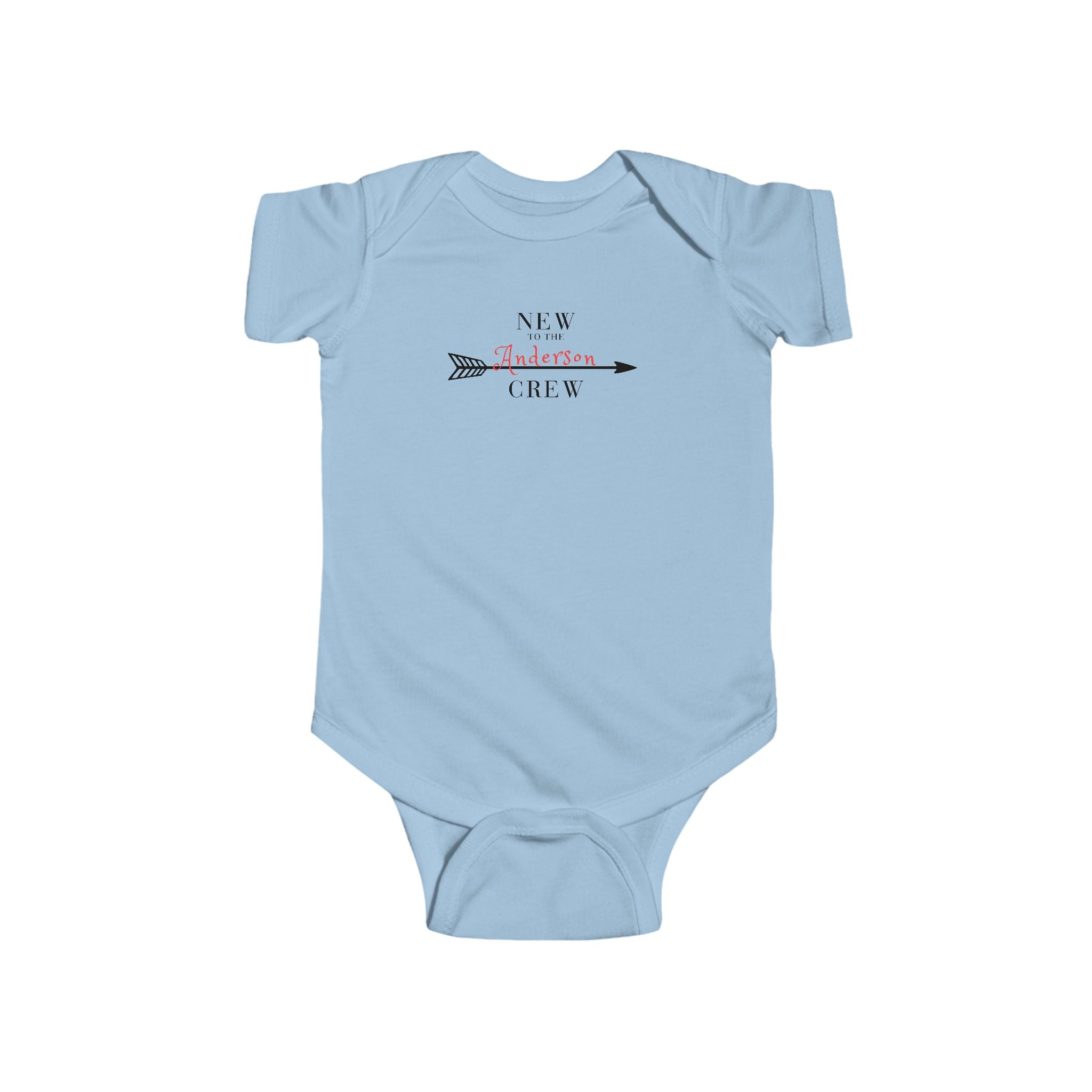 Personalized 'New to the ___ Crew' Infant Bodysuit — Baby Announcement & Newborn Welcome
