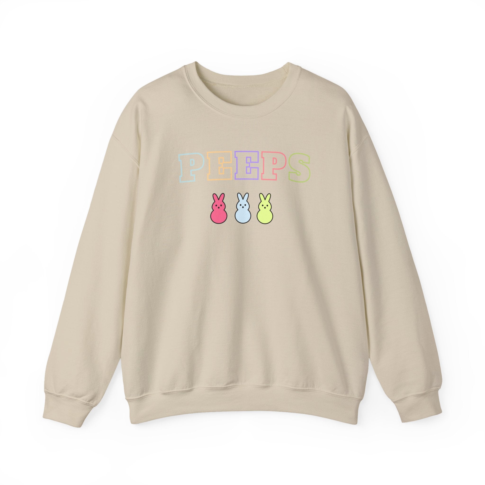 Peeps Easter Crewneck Sweatshirt — Pastel Bunny Candy Graphic