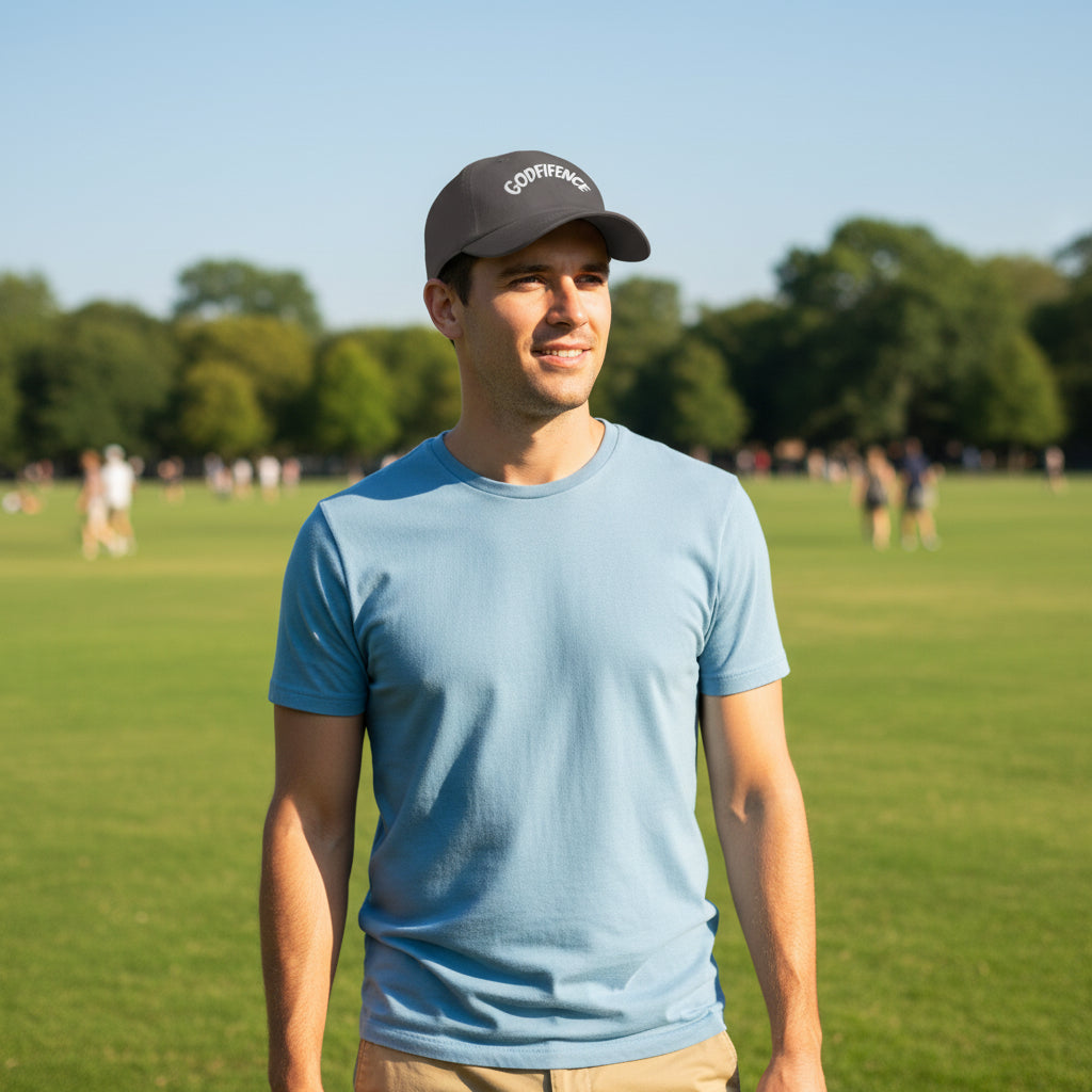 Dad Cap — Dark Colors "Godfidence" Embroidered Hat