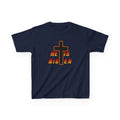 Kids Tee — "He Is Risen" Cross Easter T‑Shirt