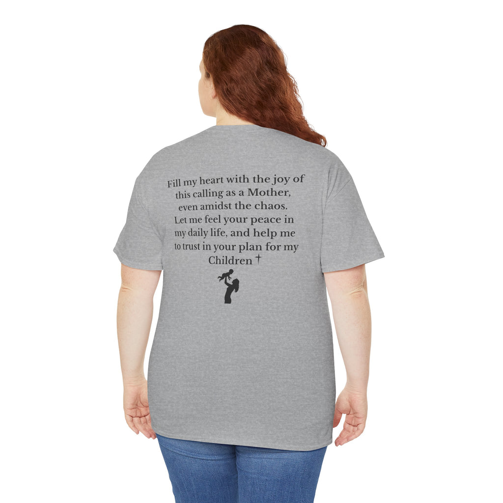 Mama Prayer T-Shirt — Front and Back Design Inspirational Christian Mom Tee with Back Prayer Quote - Mother's Day Gift