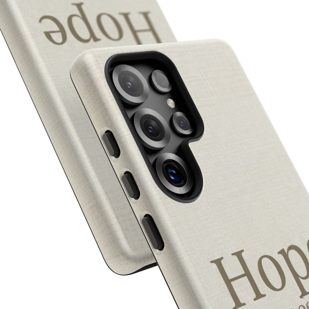 Hope (Jeremiah 29:11) Phone Case — Minimalist Christian Inspirational Cover
