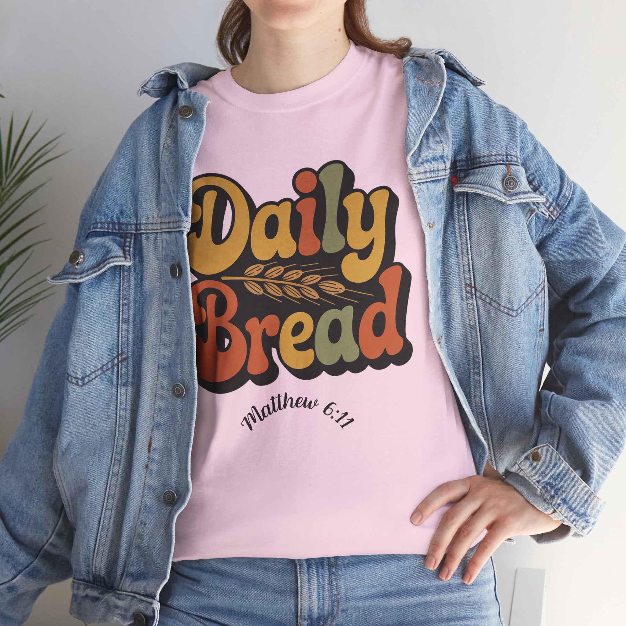 Daily Bread Shirt, Matthew 6:11, Retro Christian Shirt, Vintage Faith Shirt, Lord's Prayer Shirt, Christian Gift, Scripture Shirt