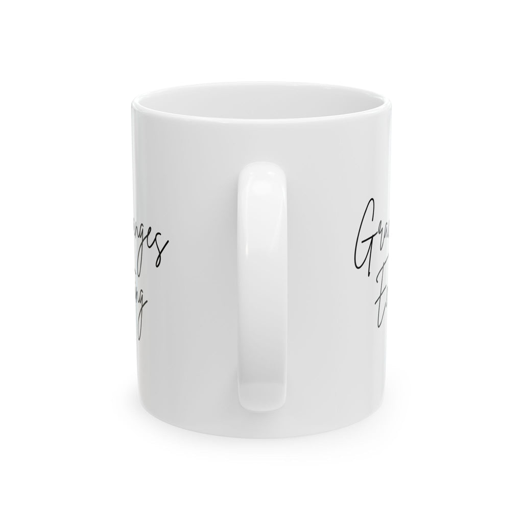 Grace Changes Everything Ceramic Mug — Faith Inspirational Script Coffee Cup (11oz, 15oz)
