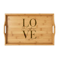 Engraved "Do Everything in LOVE" 1 Corinthians 16:14 Bamboo Serving Tray