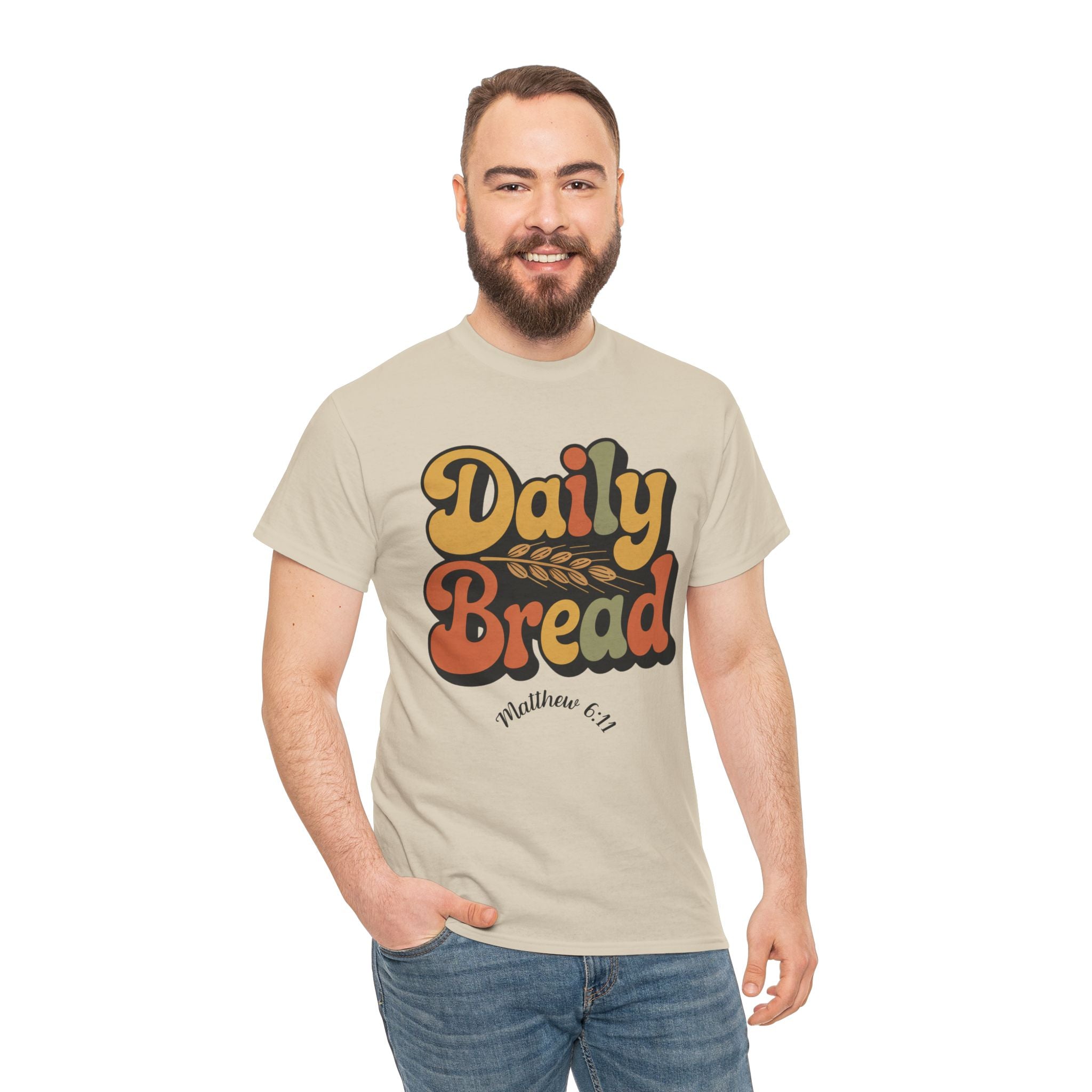 Daily Bread Shirt, Matthew 6:11, Retro Christian Shirt, Vintage Faith Shirt, Lord's Prayer Shirt, Christian Gift, Scripture Shirt