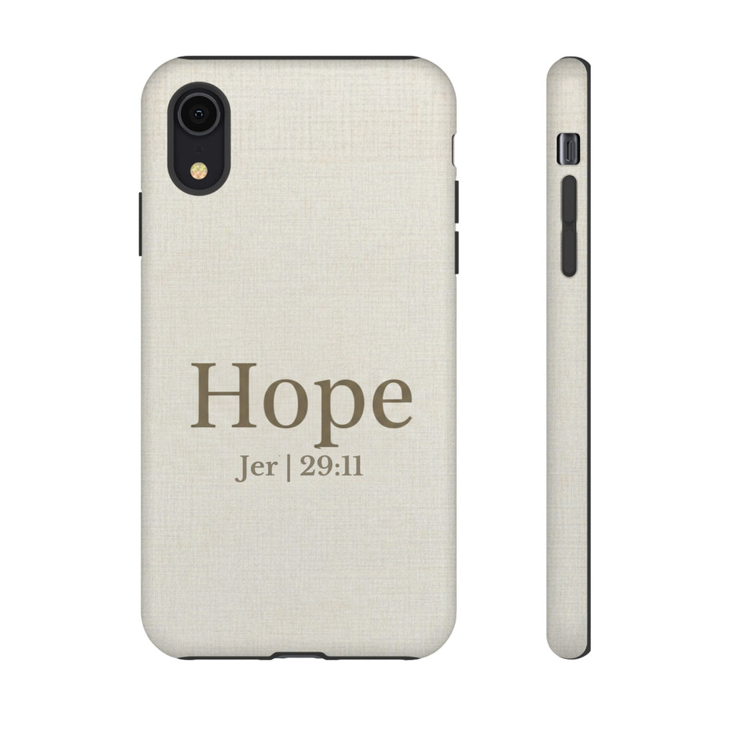 Hope (Jeremiah 29:11) Phone Case — Minimalist Christian Inspirational Cover