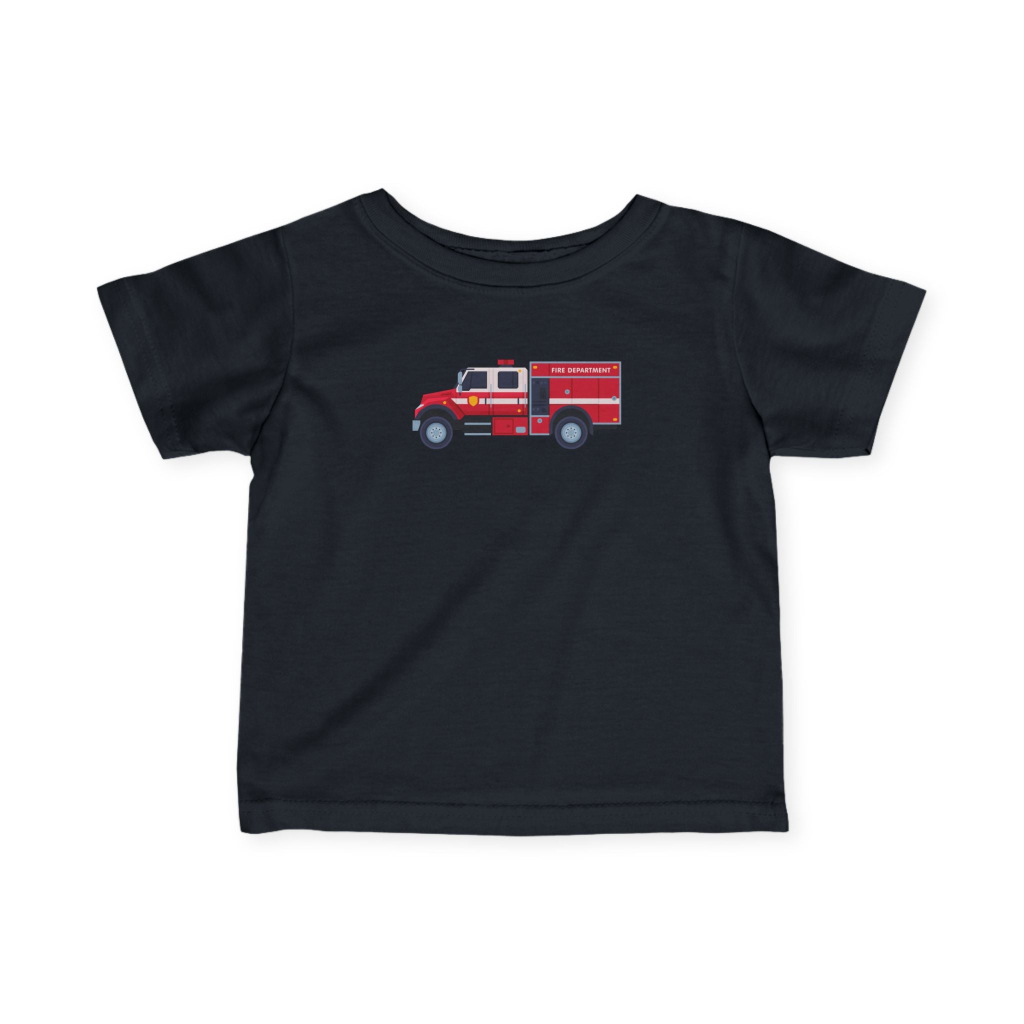 Infant Tee — Cute Red Fire Truck Baby T‑Shirt