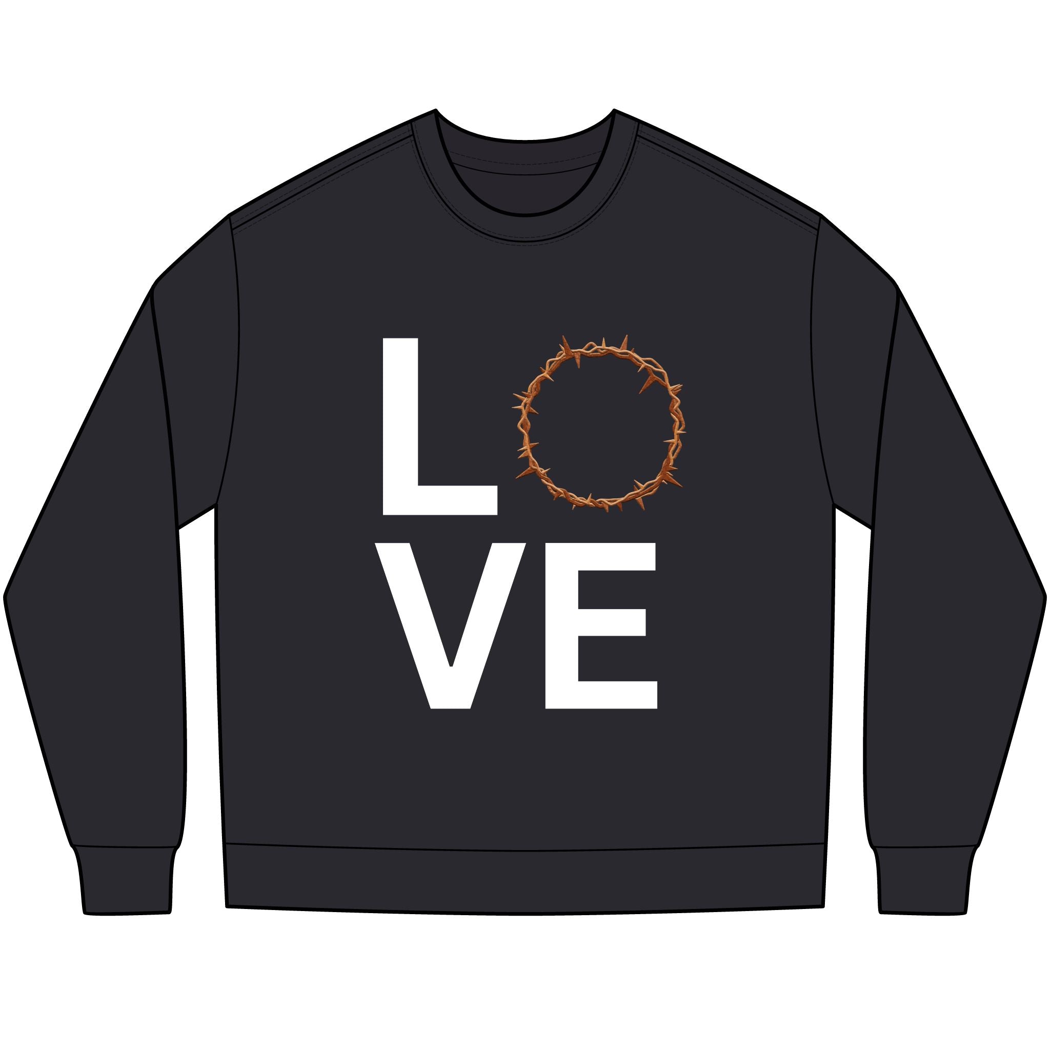 Love Crown of Thorns Long Sleeve Tee