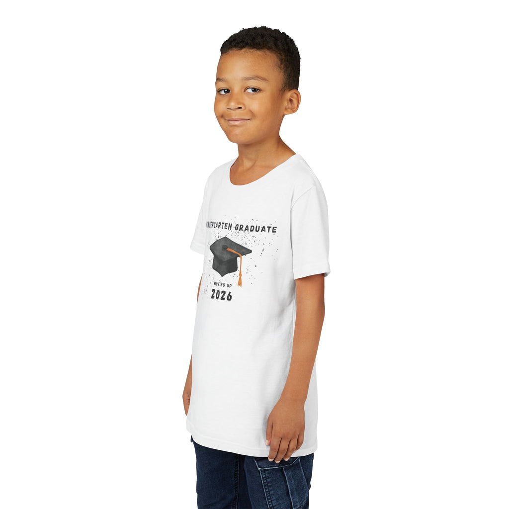 Kindergarten Graduate 2026 Youth Tee — Graduation Cap Graphic
