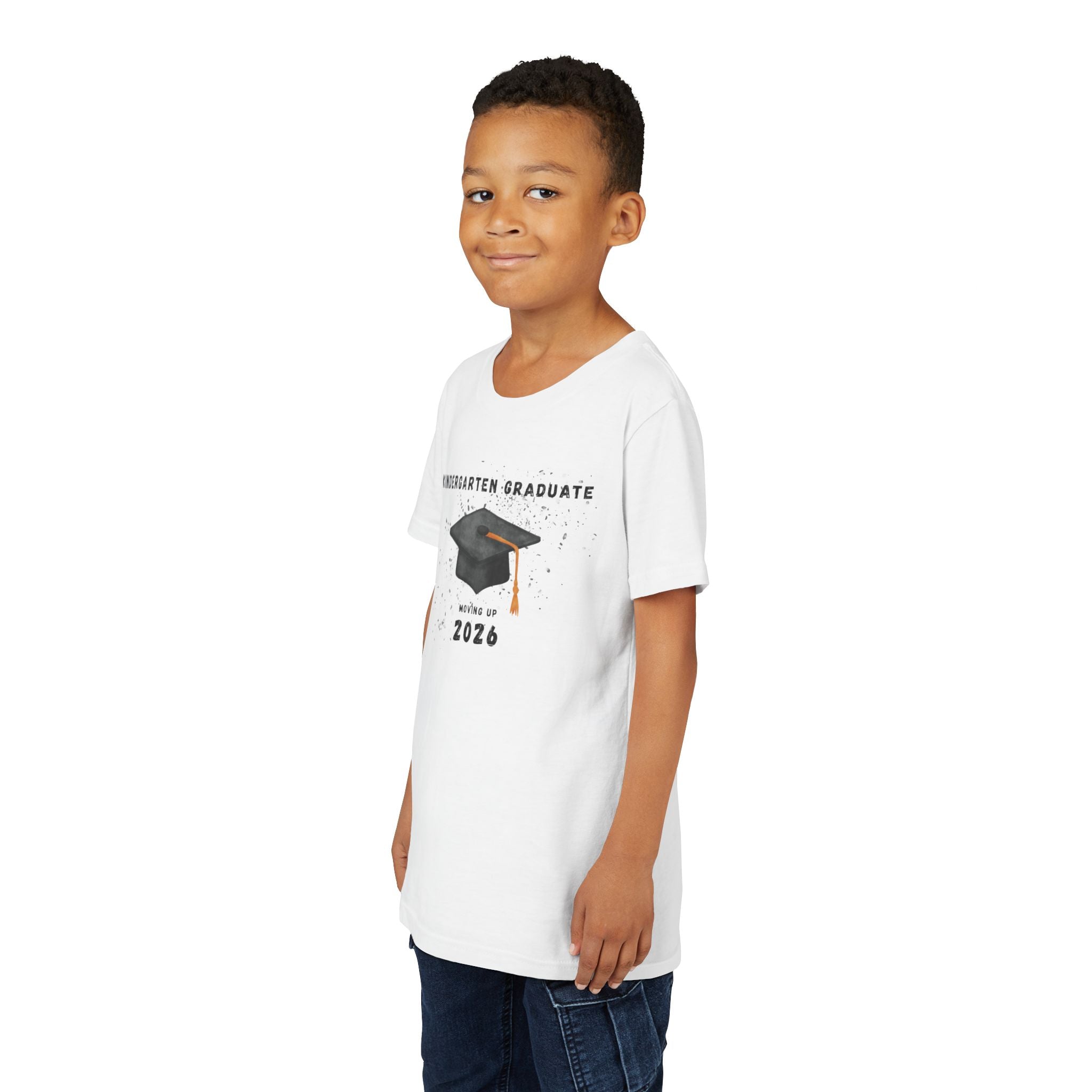 Kindergarten Graduate 2026 Youth Tee — Graduation Cap Graphic