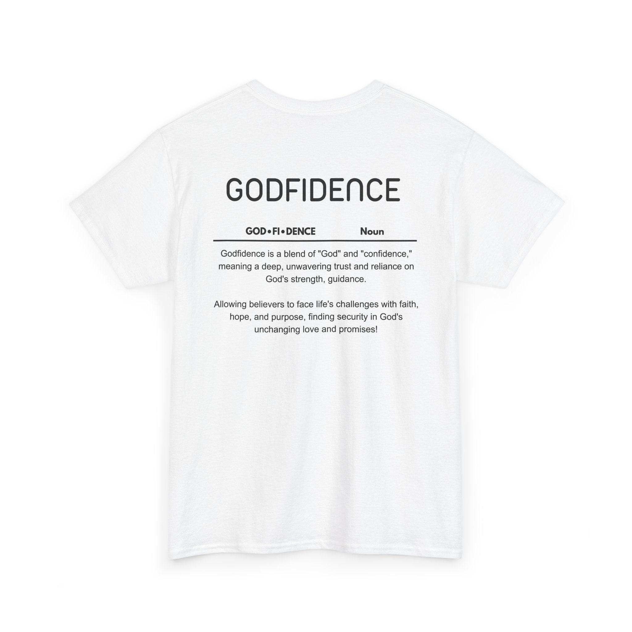Godfidence definition tee | Christian faith shirt, faith-based typography
