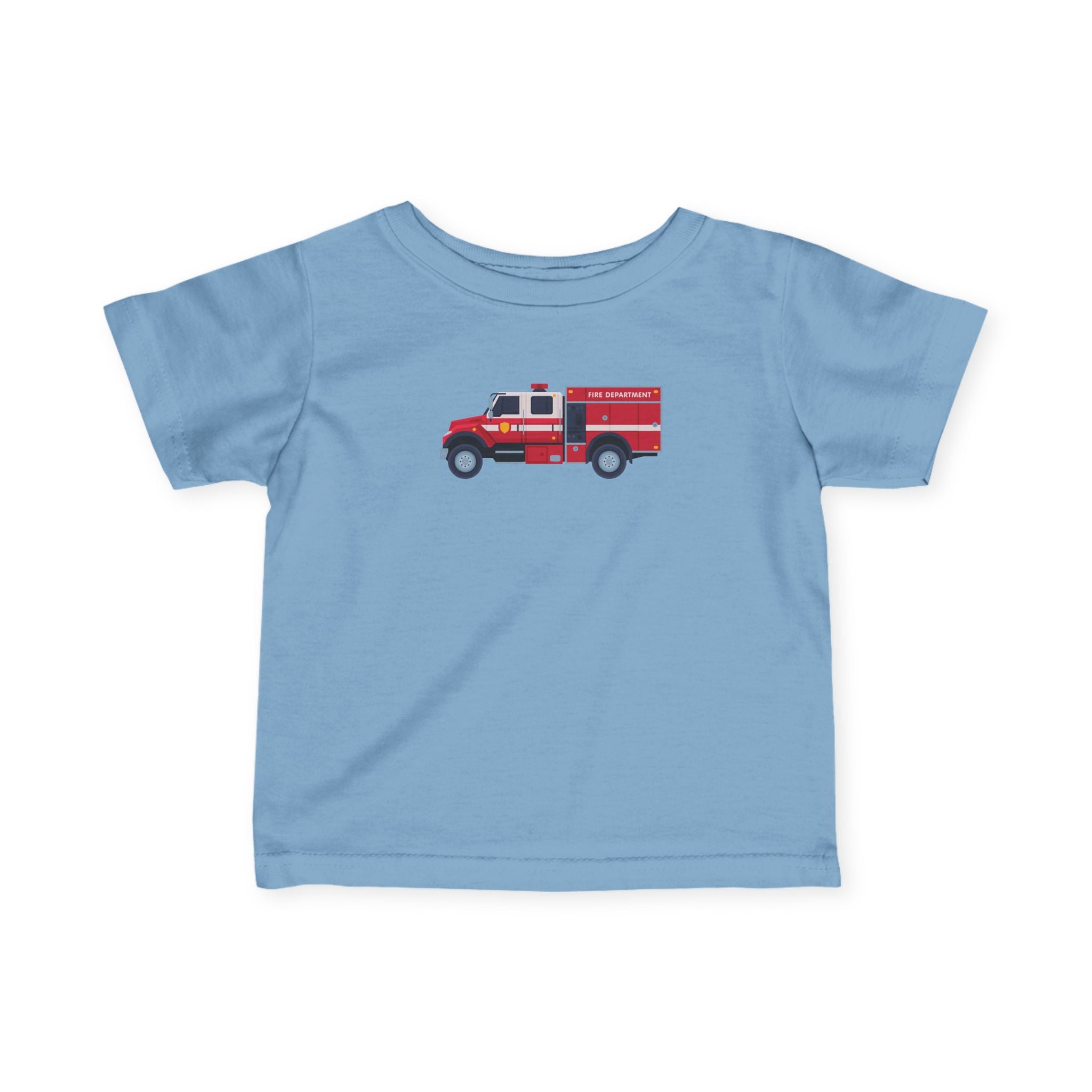 Infant Tee — Cute Red Fire Truck Baby T‑Shirt