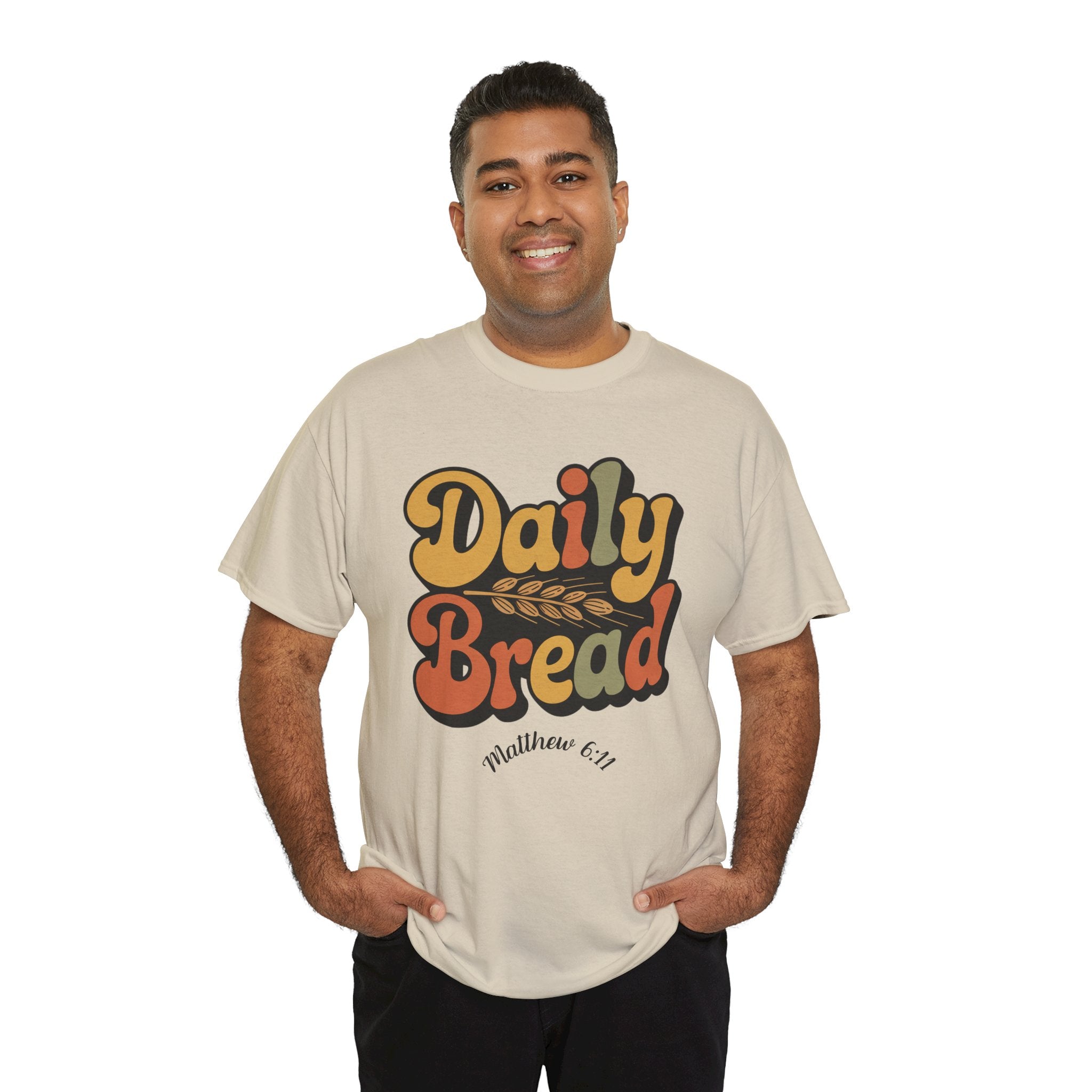 Daily Bread Shirt, Matthew 6:11, Retro Christian Shirt, Vintage Faith Shirt, Lord's Prayer Shirt, Christian Gift, Scripture Shirt