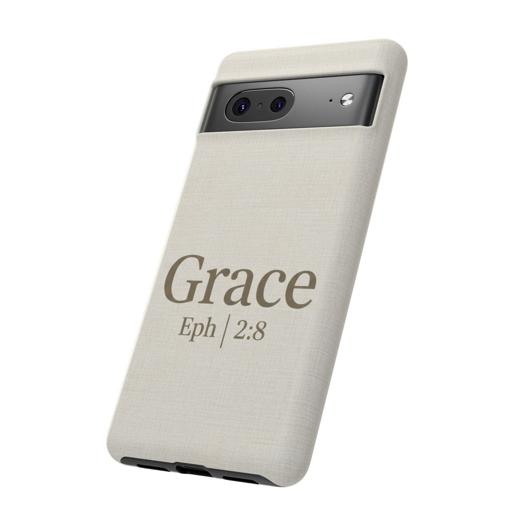 Grace (Ephesians 2:8) Phone Case — Minimalist Christian Inspirational Tough Case