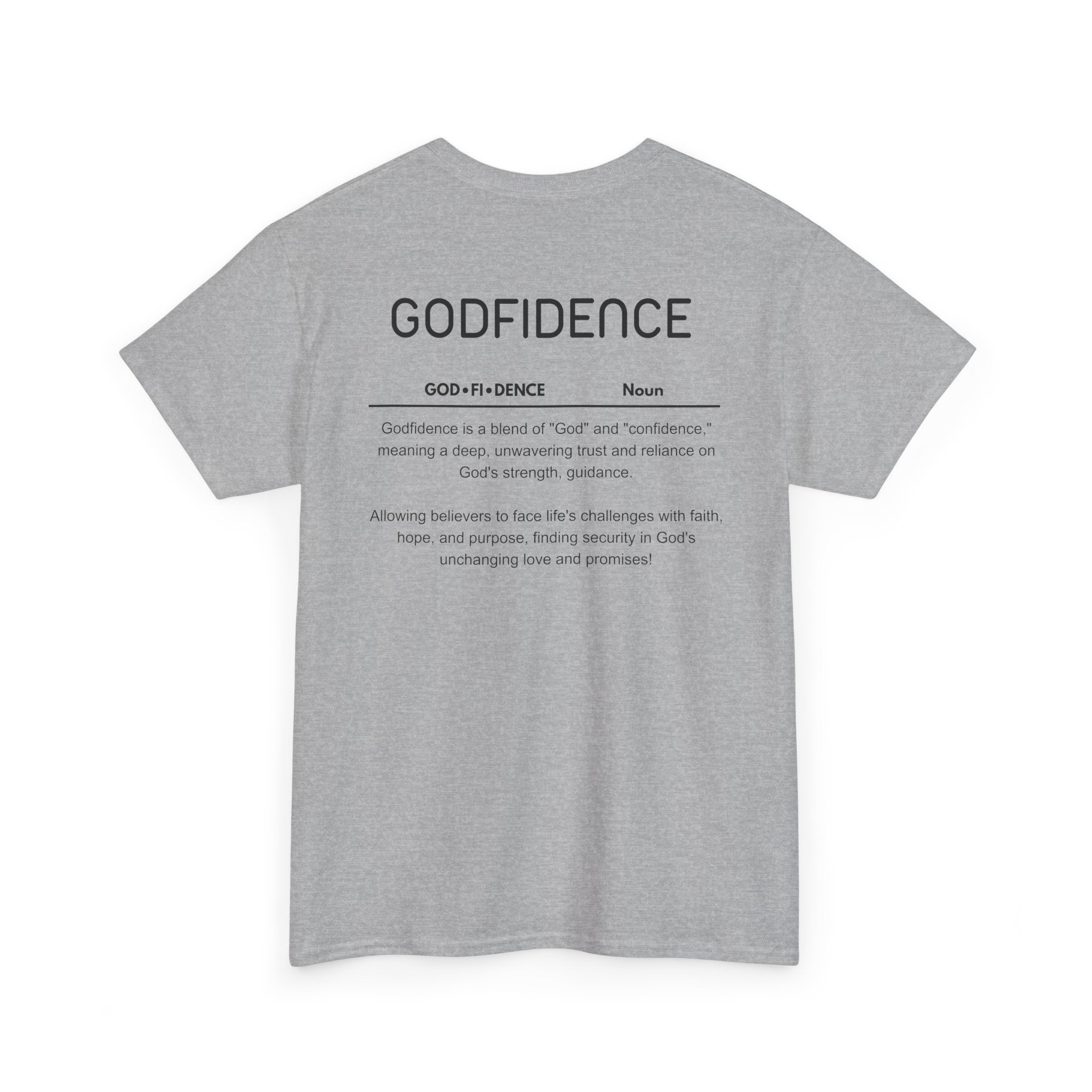 Godfidence definition tee | Christian faith shirt, faith-based typography