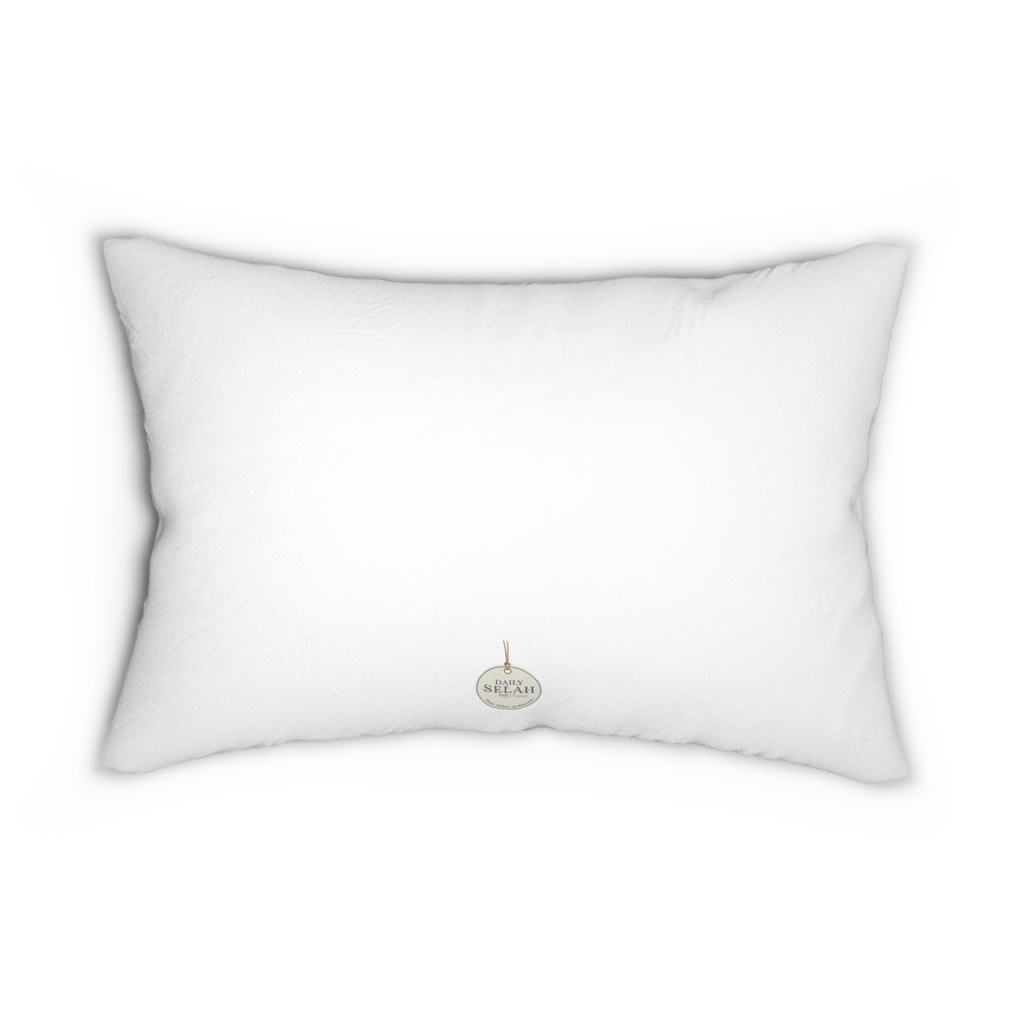 Be Still Lumbar Pillow — Minimalist Inspirational Throw Pillow