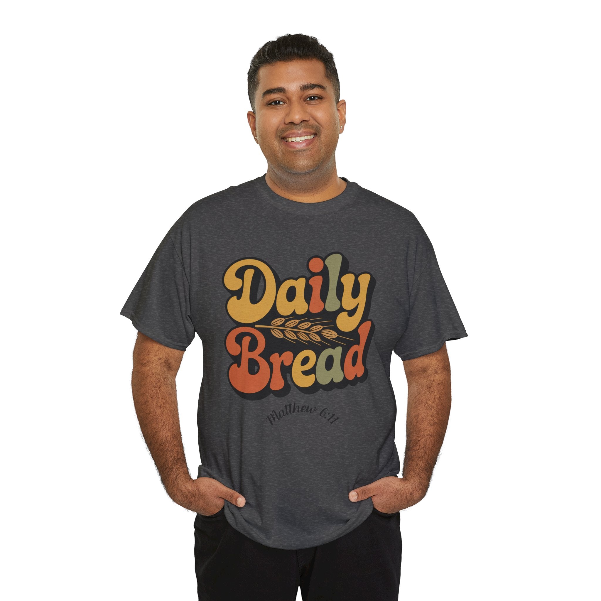 Daily Bread Shirt, Matthew 6:11, Retro Christian Shirt, Vintage Faith Shirt, Lord's Prayer Shirt, Christian Gift, Scripture Shirt