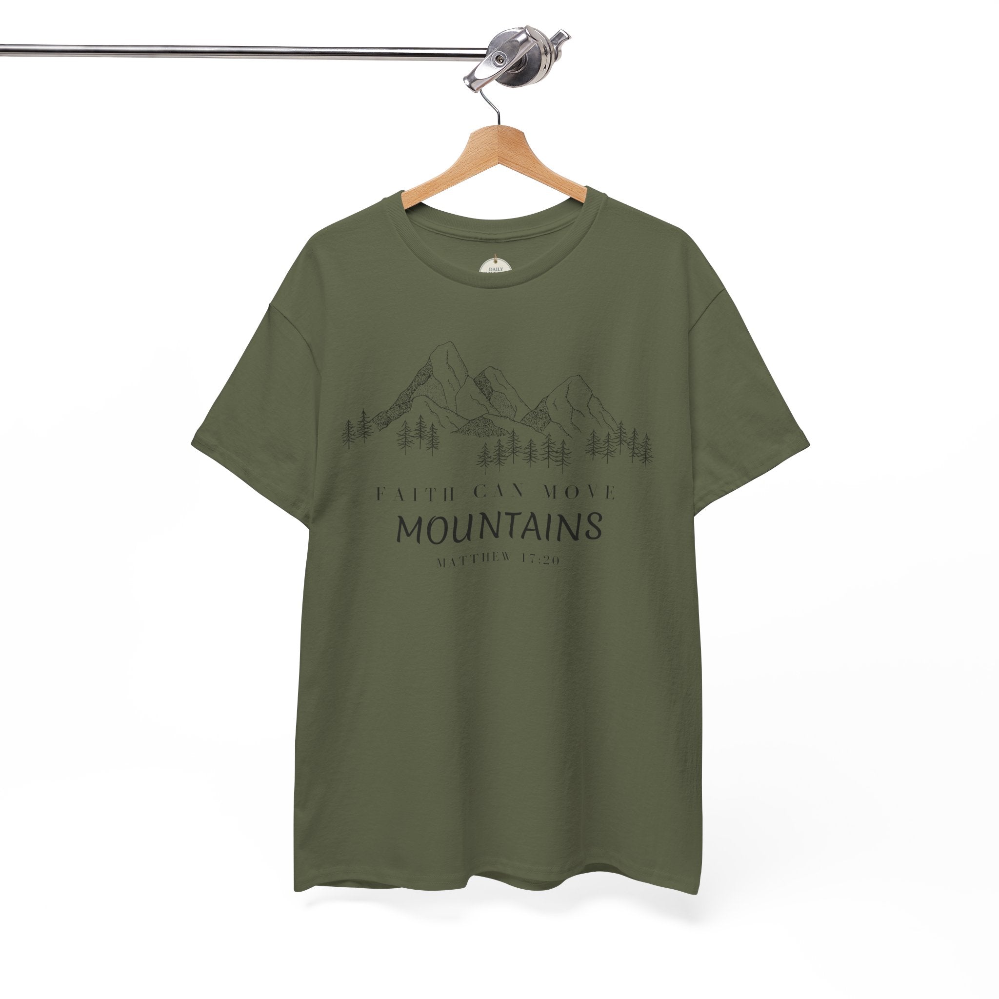 Faith Can Move Mountains T-Shirt | Christian Women's Tee