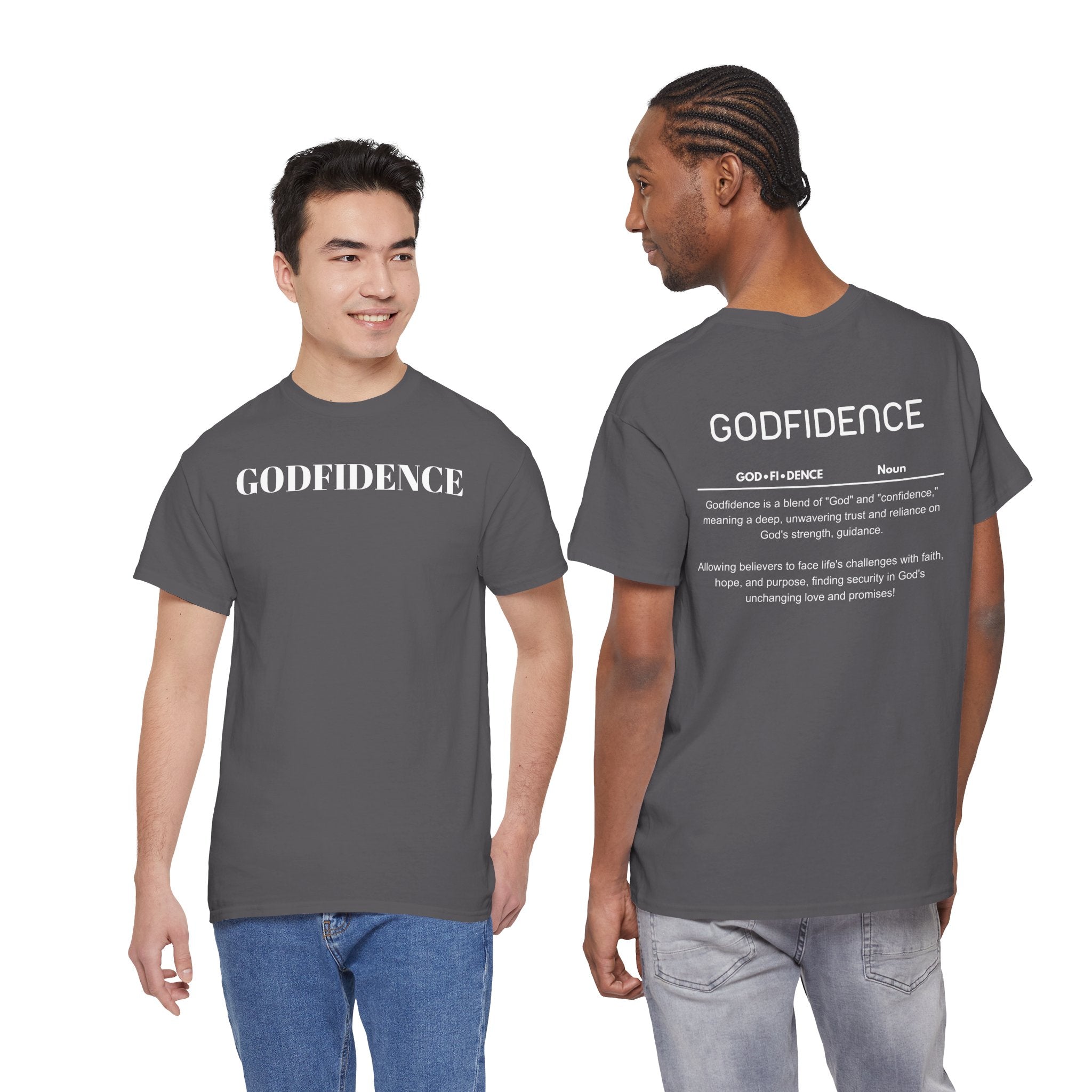 Godfidence definition tee | Christian faith shirt, faith-based typography