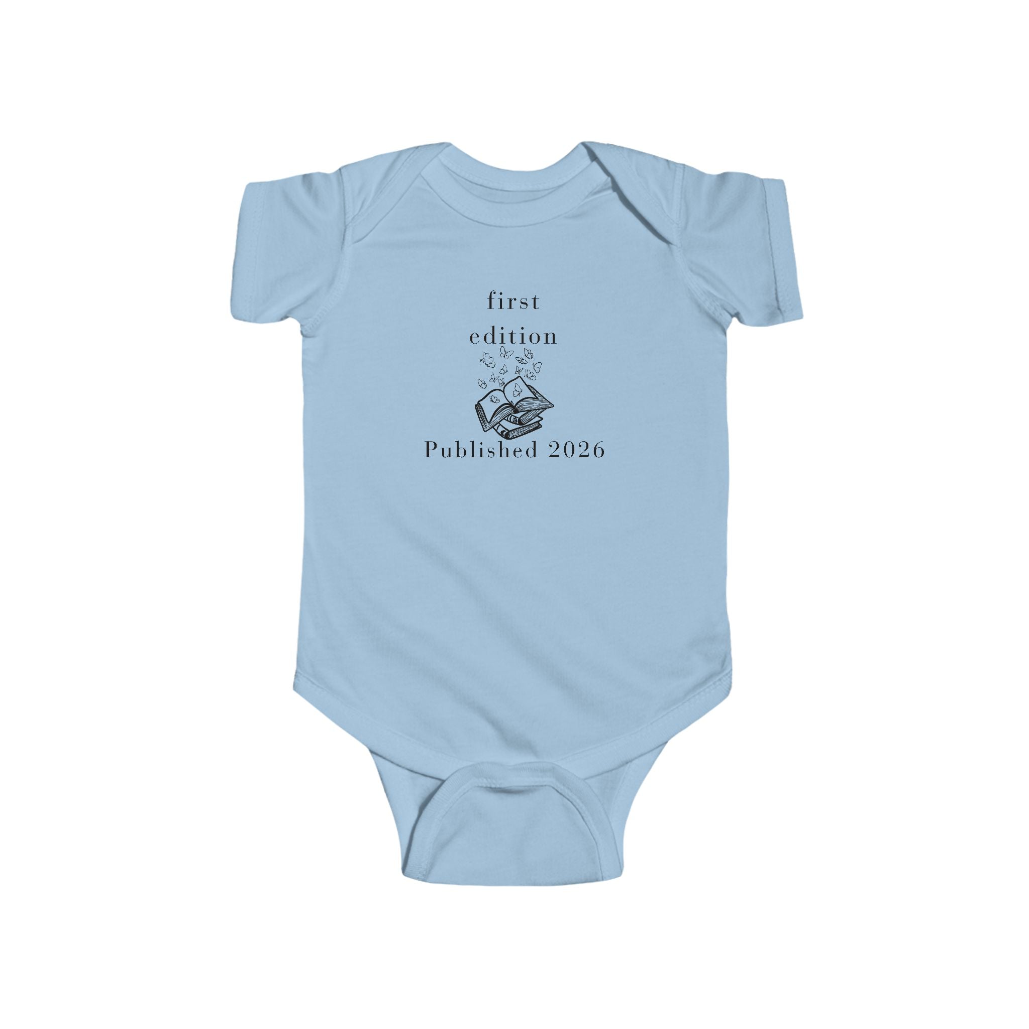 First Edition Baby Bodysuit – "Published 2026" Newborn Onesie