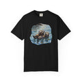 Otter Floating Art T-Shirt — Cute Sea Otter Graphic Tee