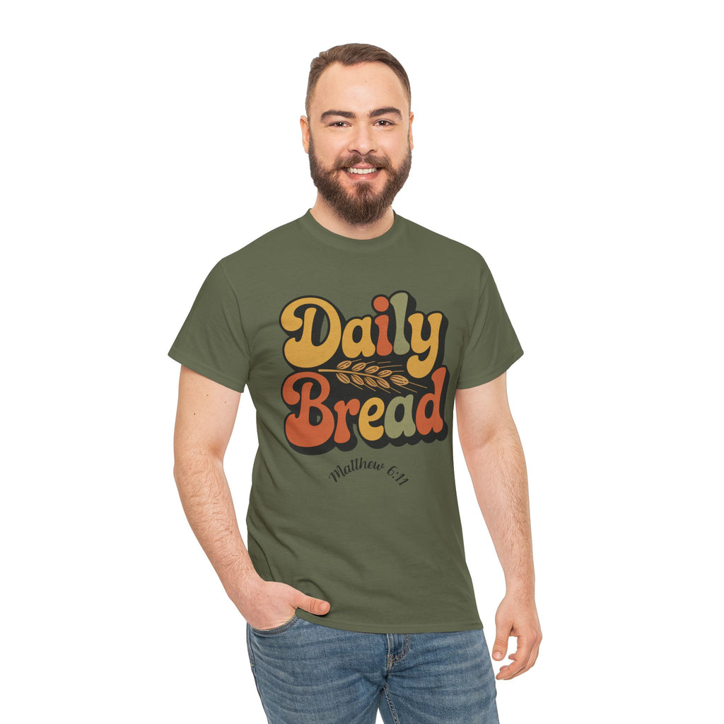 Daily Bread Shirt, Matthew 6:11, Retro Christian Shirt, Vintage Faith Shirt, Lord's Prayer Shirt, Christian Gift, Scripture Shirt