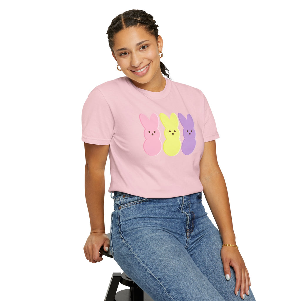 Easter Peeps Bunny T-Shirt — Pastel Marshmallow Bunny Tee (Comfort Colors)
