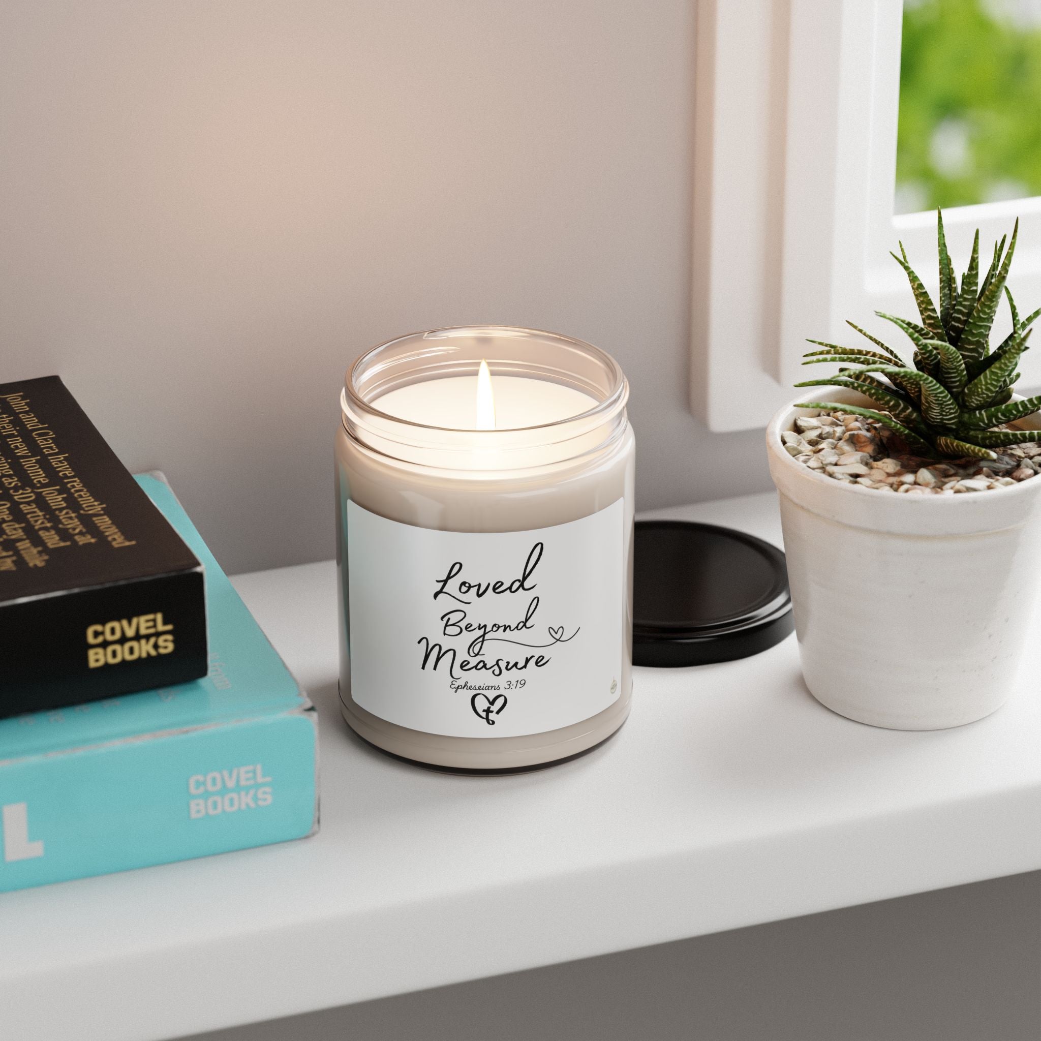 Loved Beyond Measure Candle | Soy Jar Candle with Scripture Label