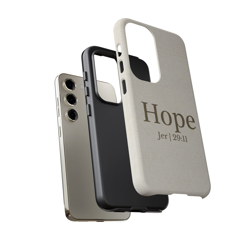 Hope (Jeremiah 29:11) Phone Case — Minimalist Christian Inspirational Cover