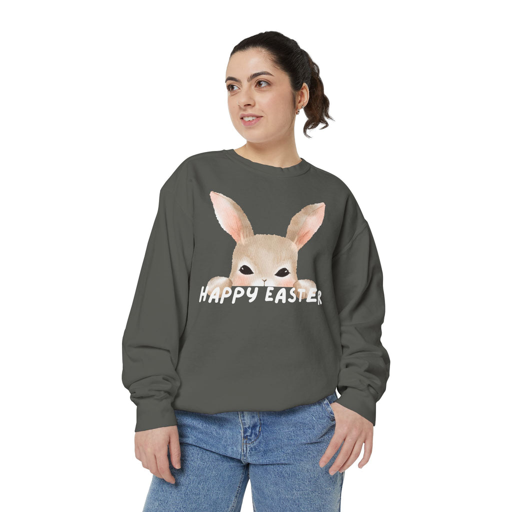 Easter Bunny Sweatshirt - 'Happy Easter' Cozy Holiday Pullover