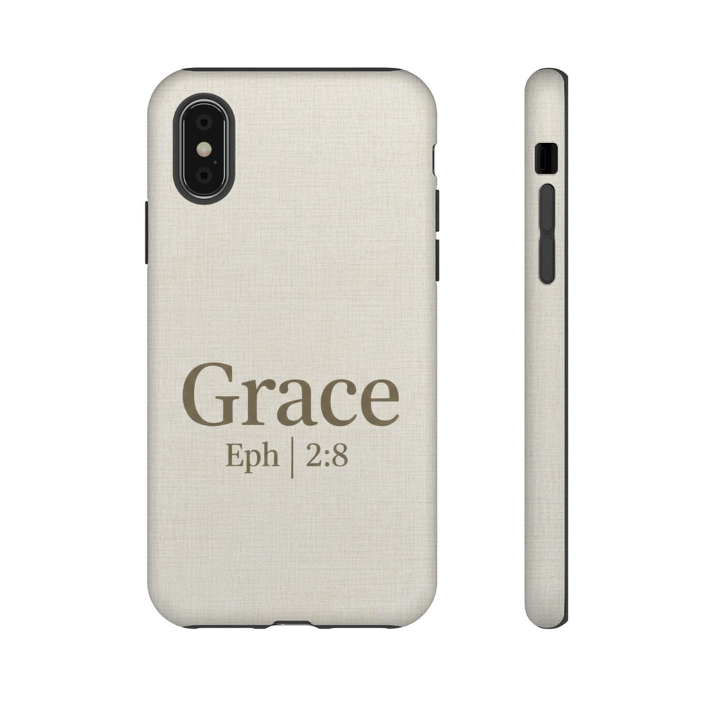 Grace (Ephesians 2:8) Phone Case — Minimalist Christian Inspirational Tough Case