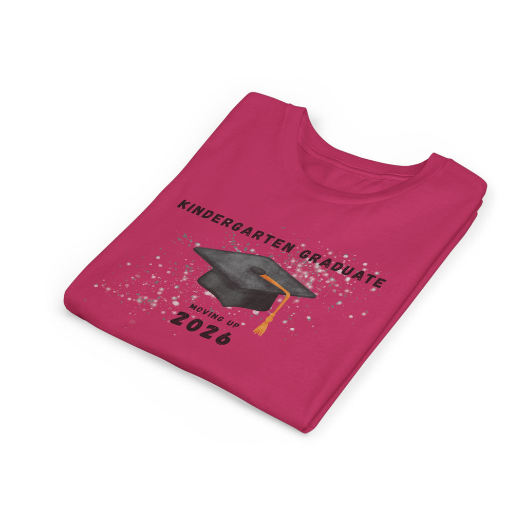 Kindergarten Graduate 2026 Youth Tee — Graduation Cap Graphic