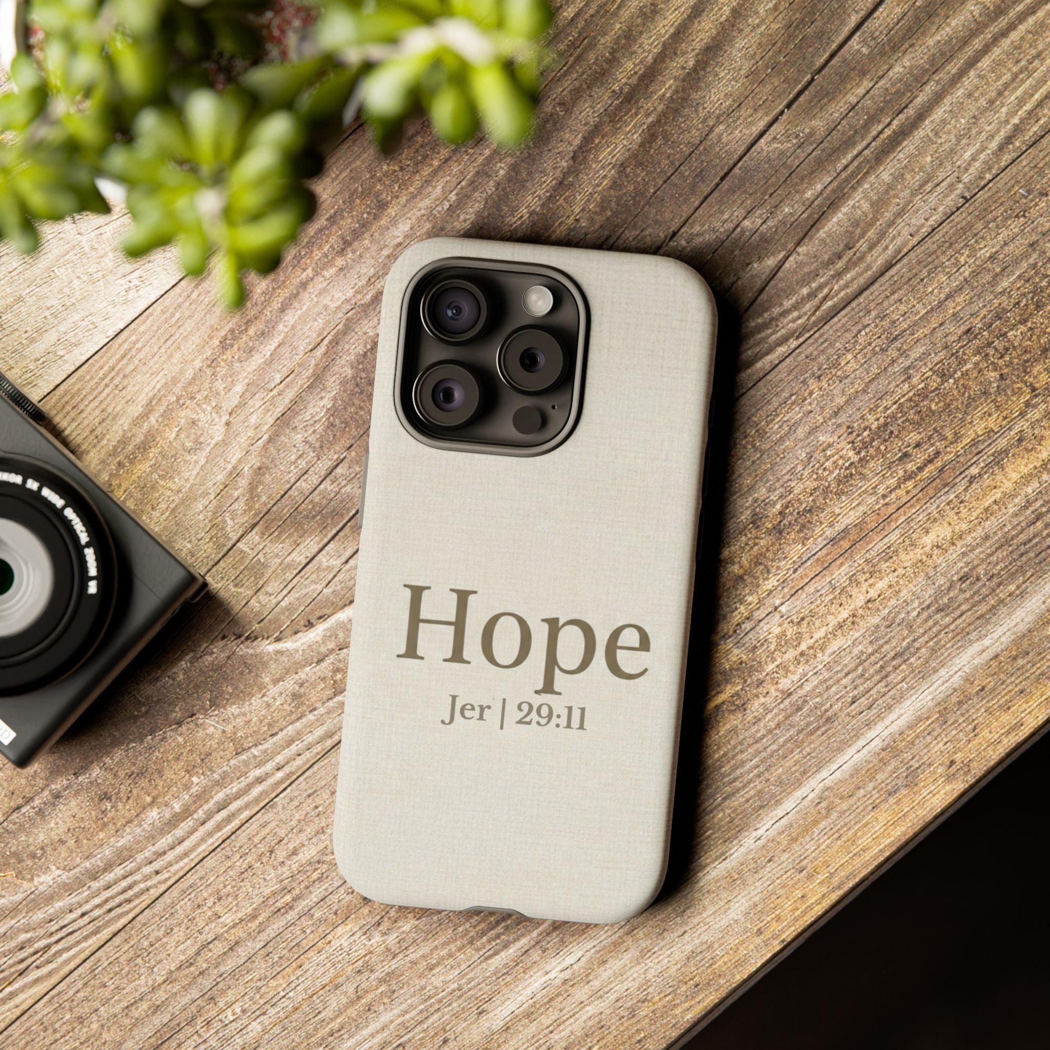 Hope (Jeremiah 29:11) Phone Case — Minimalist Christian Inspirational Cover