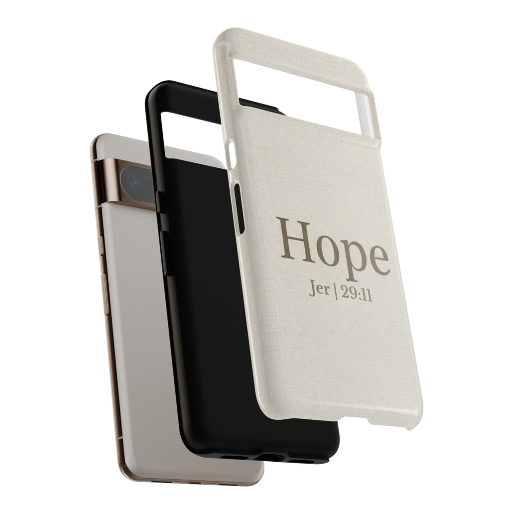 Hope (Jeremiah 29:11) Phone Case — Minimalist Christian Inspirational Cover