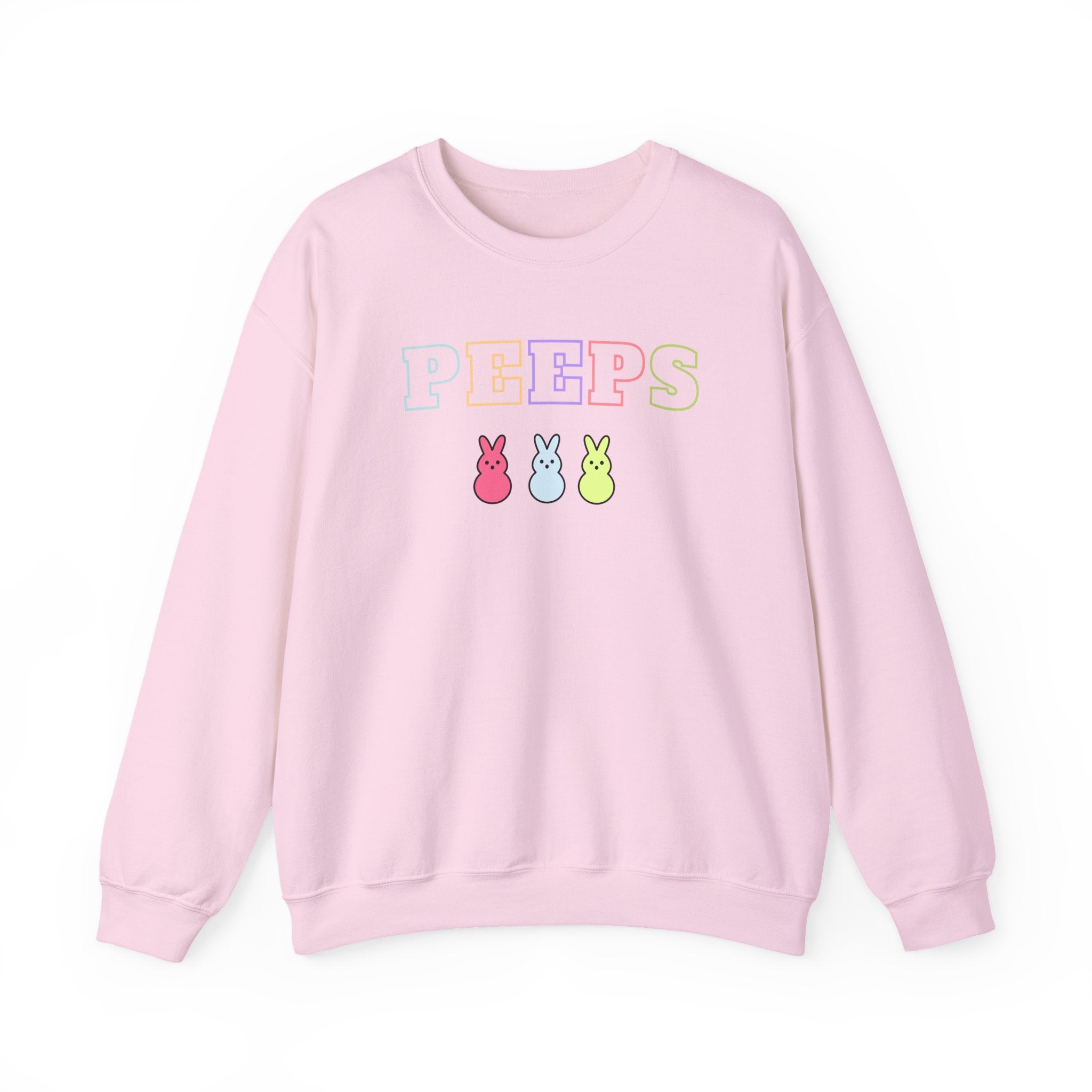 Peeps Easter Crewneck Sweatshirt — Pastel Bunny Candy Graphic