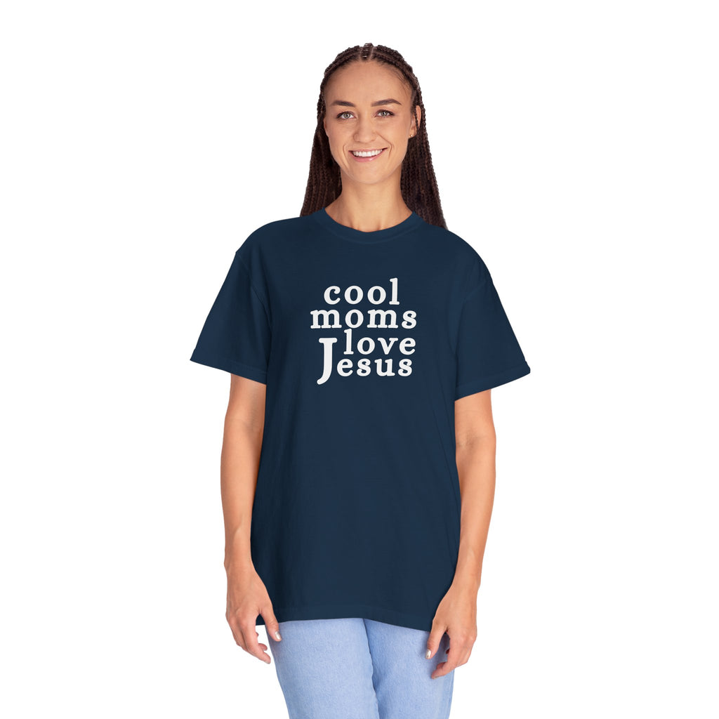 Christian Mom T-Shirt — "Cool Moms Love Jesus" Graphic Tee