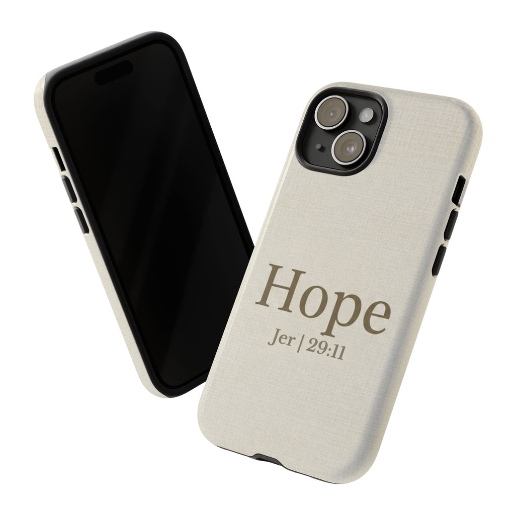 Hope (Jeremiah 29:11) Phone Case — Minimalist Christian Inspirational Cover