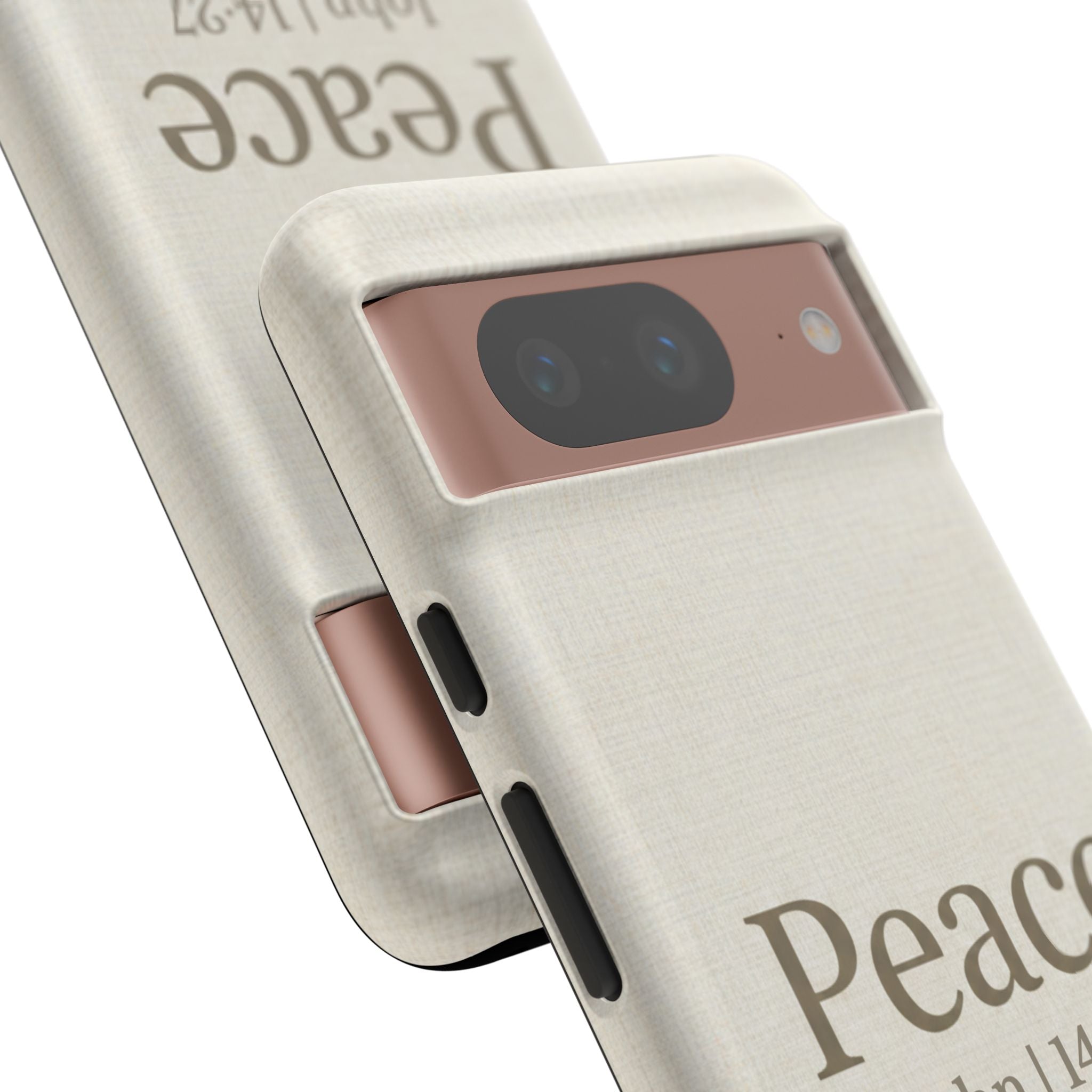 Peace (John 14:27) Phone Case — Minimalist Christian Scripture iPhone & Android Cover