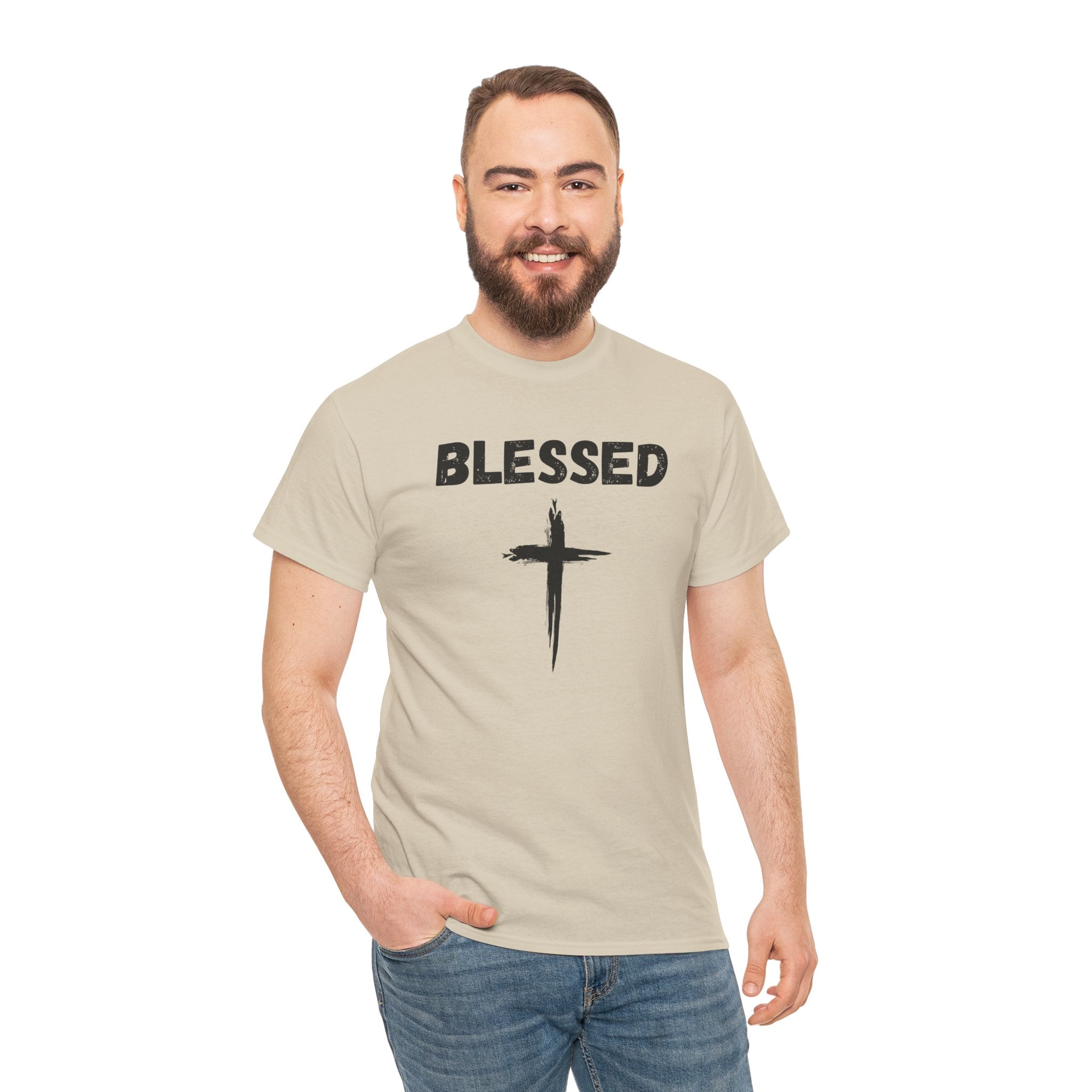 Blessed Cross T-Shirt — Christian Faith Tee