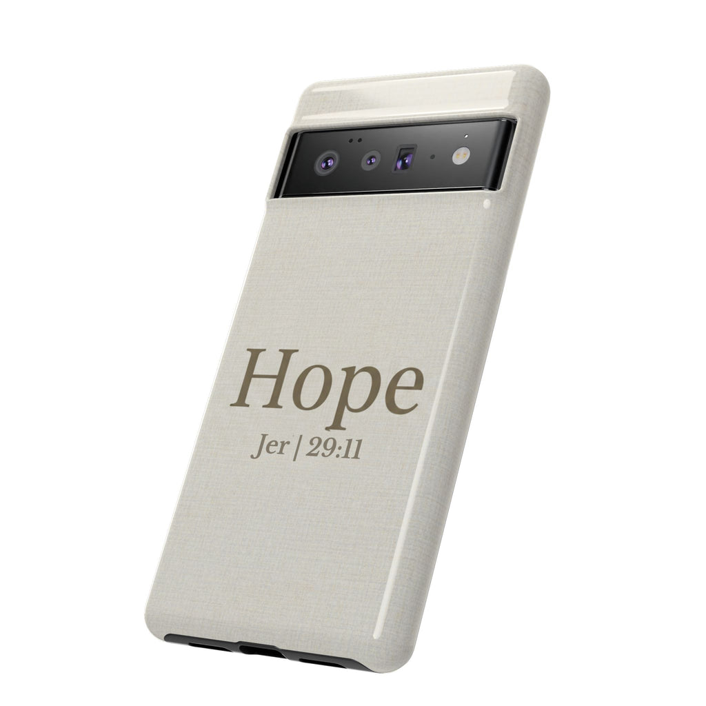Hope (Jeremiah 29:11) Phone Case — Minimalist Christian Inspirational Cover