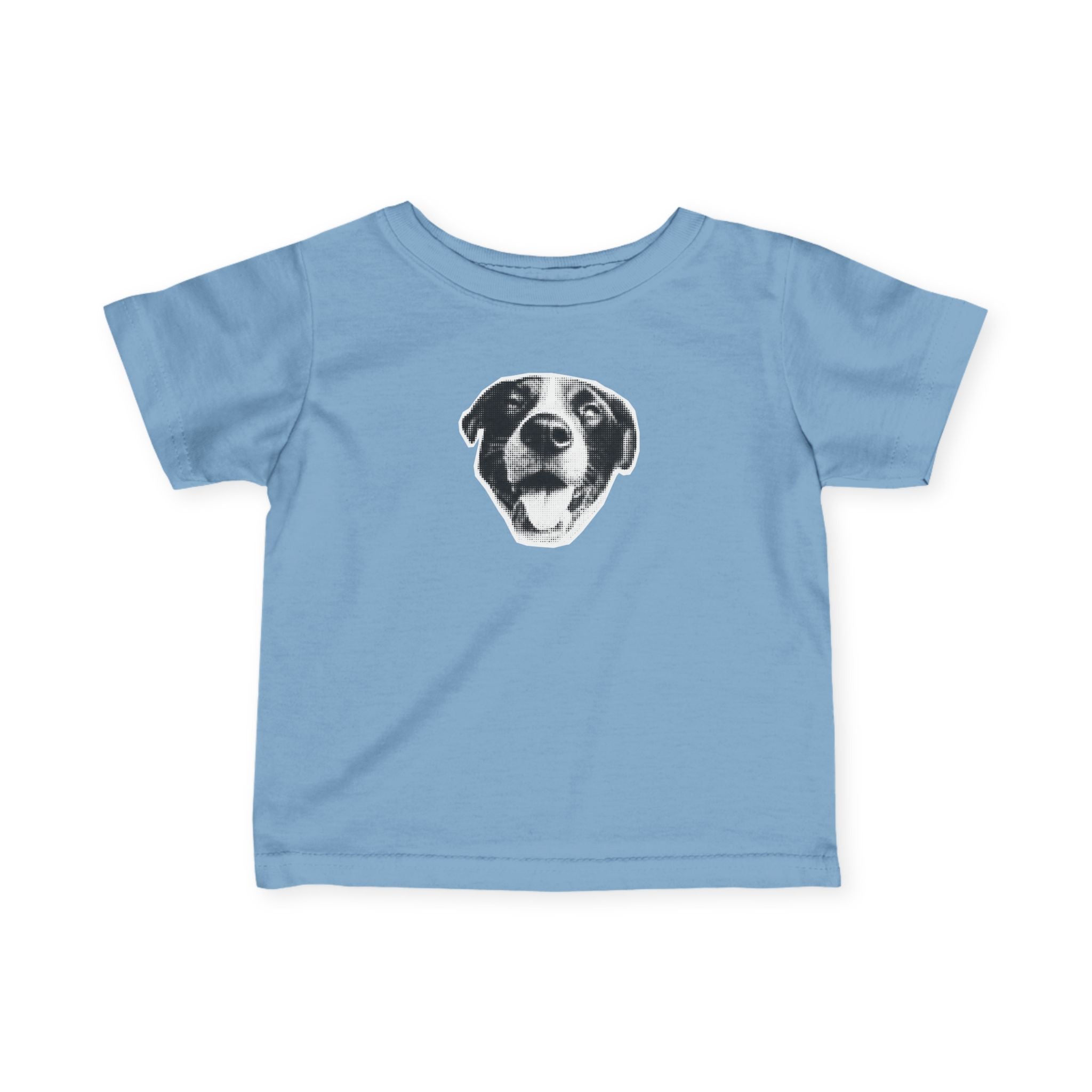 Infant Tee – Smiling Dog Face Baby Shirt