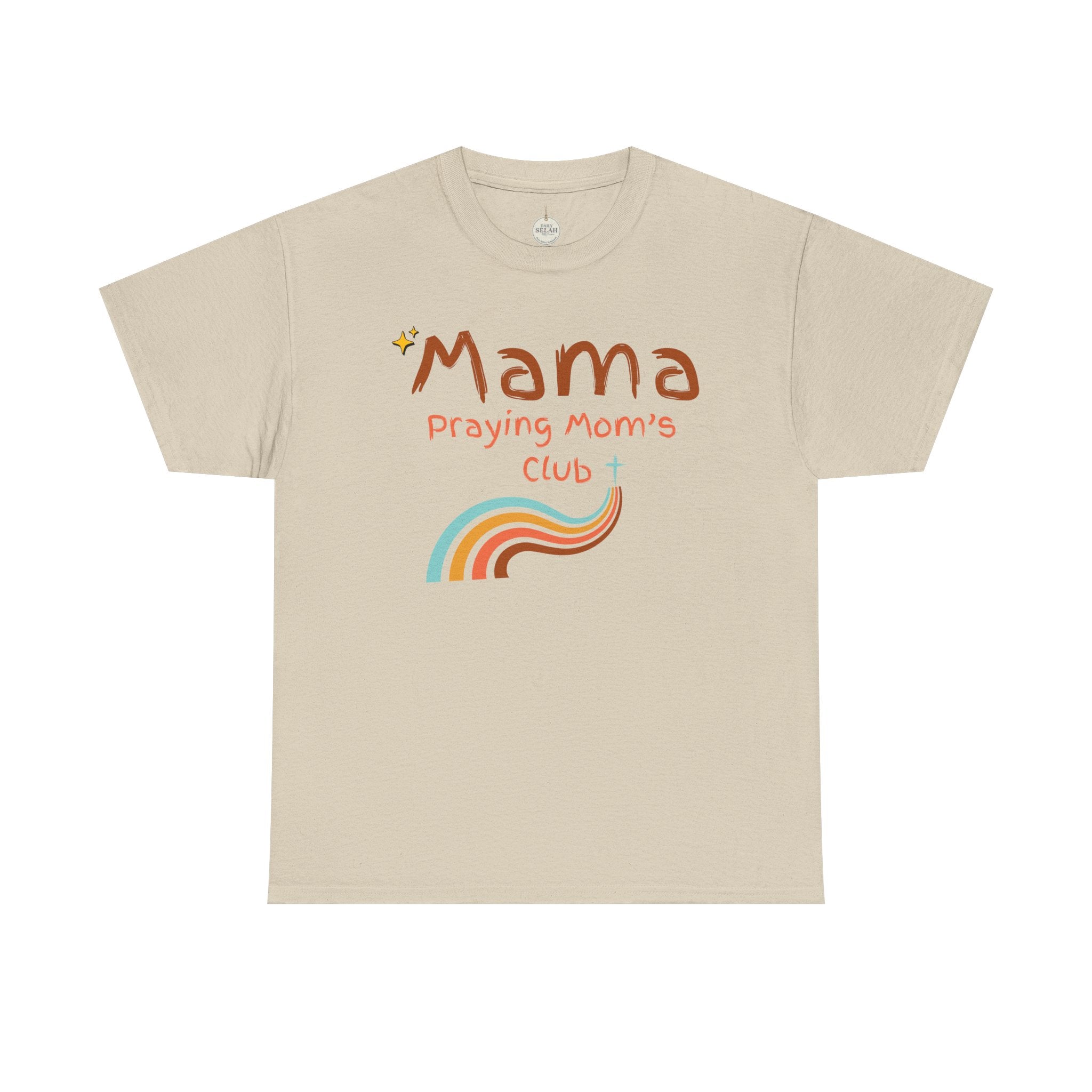 Mama Praying Mom's Club Tee — Inspirational Christian Mama T-Shirt with Rainbow - Mother's Day Gift