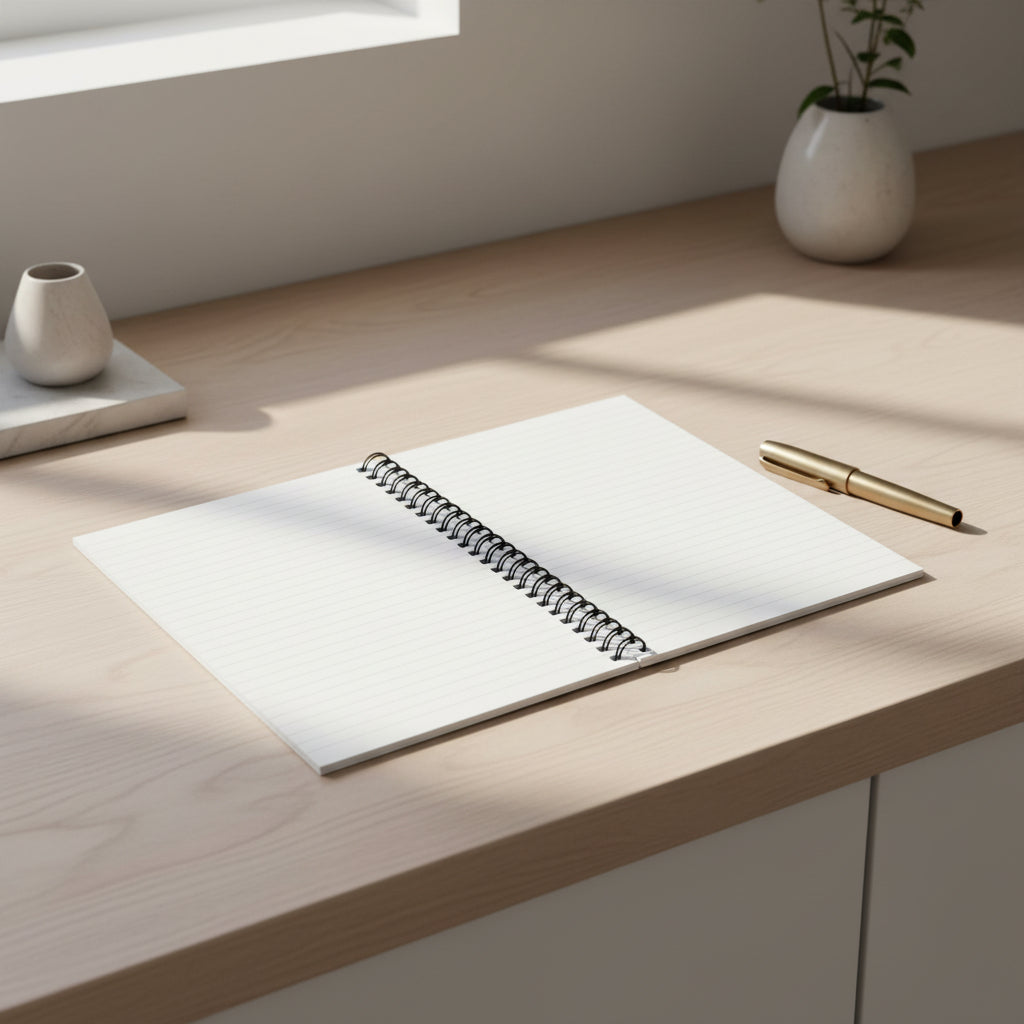 Prayer Journal Spiral Notebook — Sunrise Landscape Ruled Notebook for Reflection