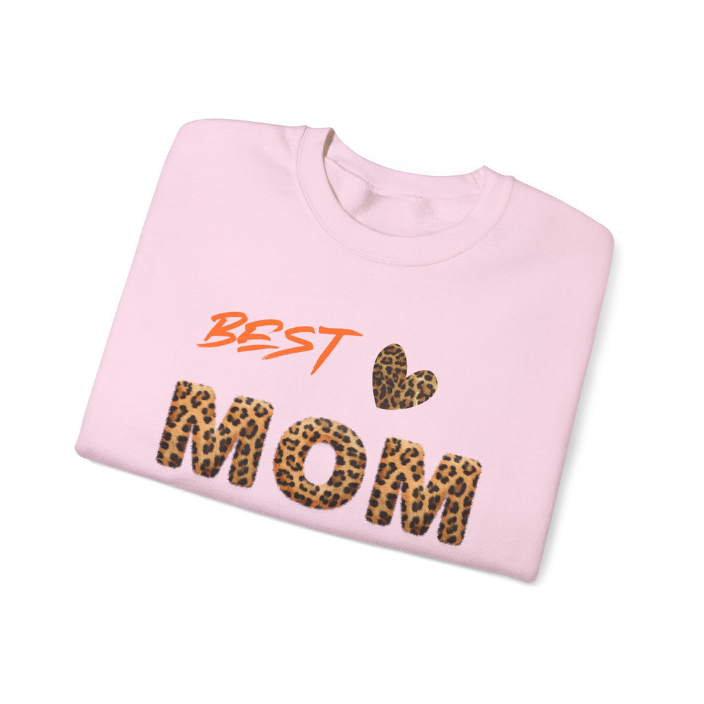 Leopard Print "Best Mom Ever" Sweatshirt | Mom Design Crewneck