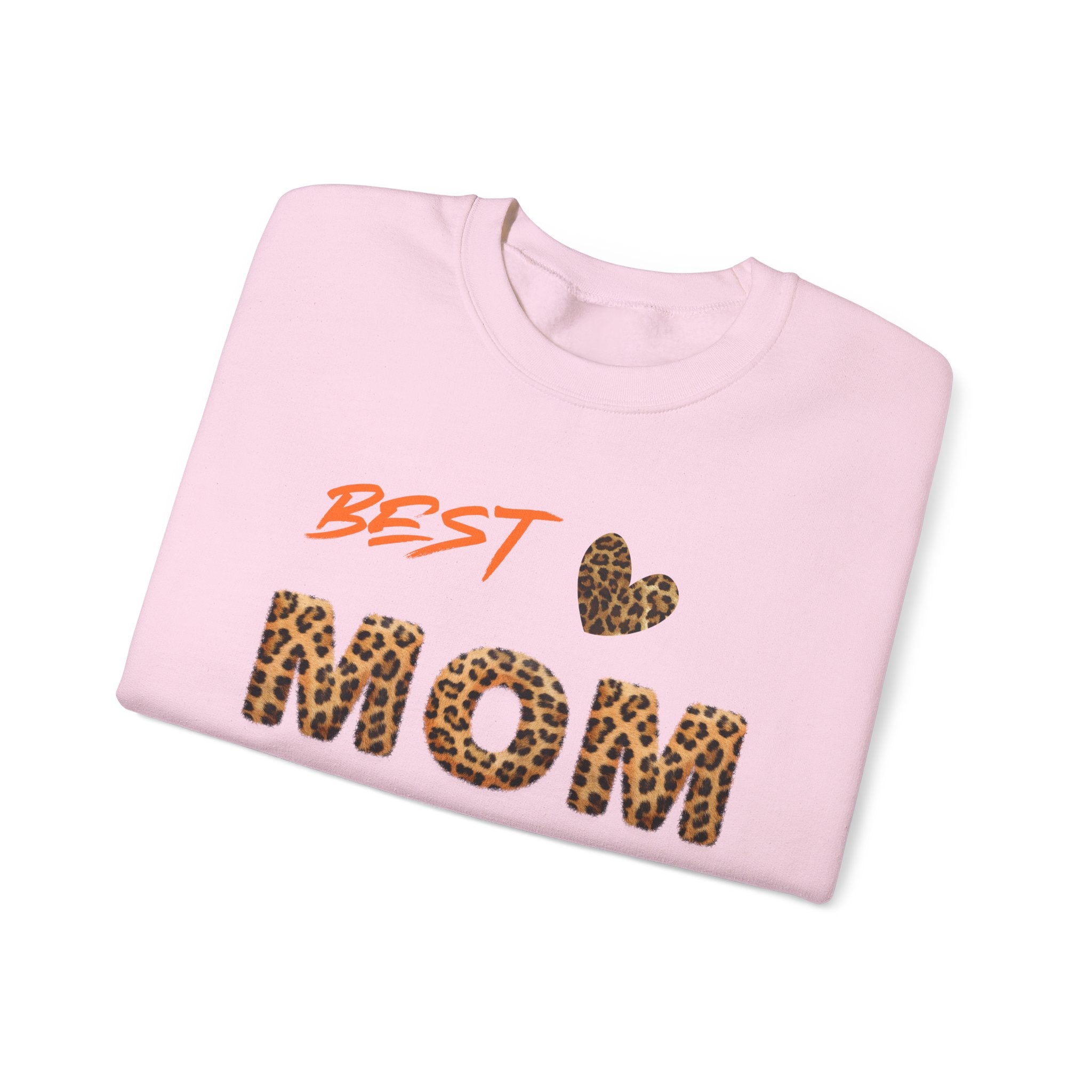 Leopard Print "Best Mom Ever" Sweatshirt | Mom Design Crewneck