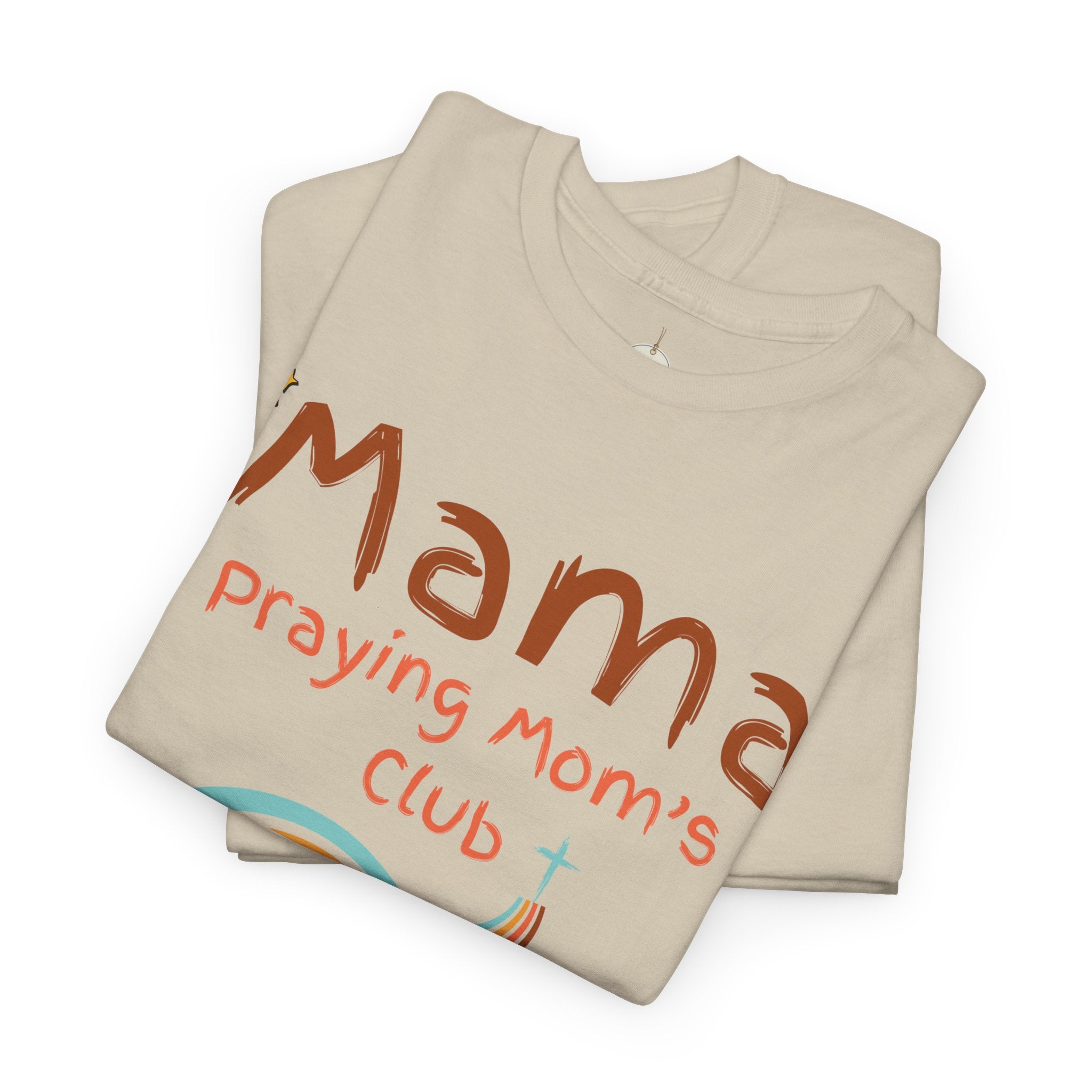 Mama Praying Mom's Club Tee — Inspirational Christian Mama T-Shirt with Rainbow - Mother's Day Gift