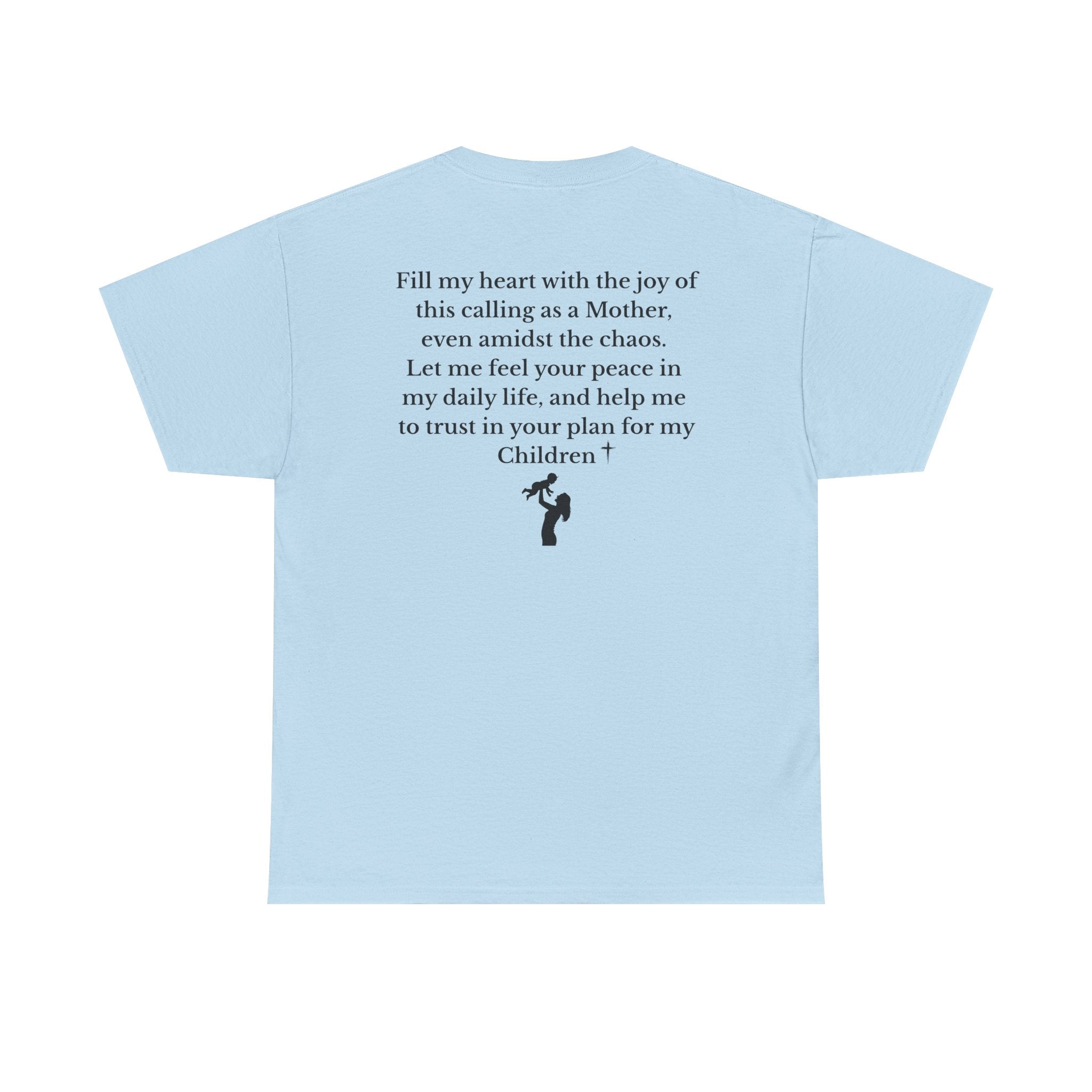 Mama Prayer T-Shirt — Front and Back Design Inspirational Christian Mom Tee with Back Prayer Quote - Mother's Day Gift